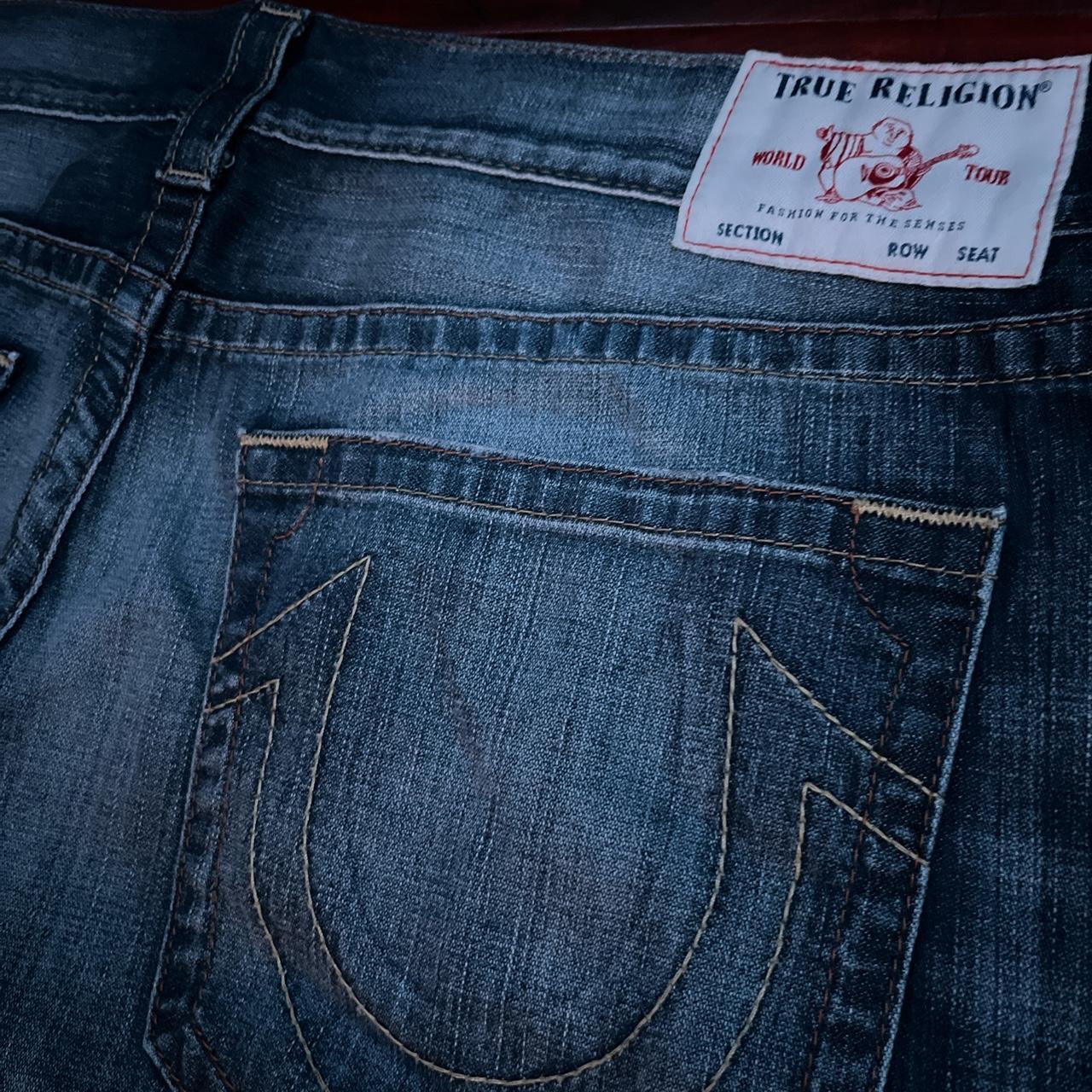 True Religion denim jeans #truey #2000s #y2k... - Depop