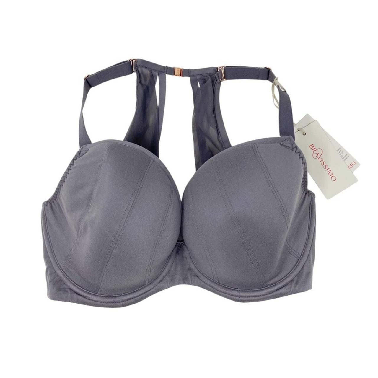 Bravissimo Women's Grey Bra Depop