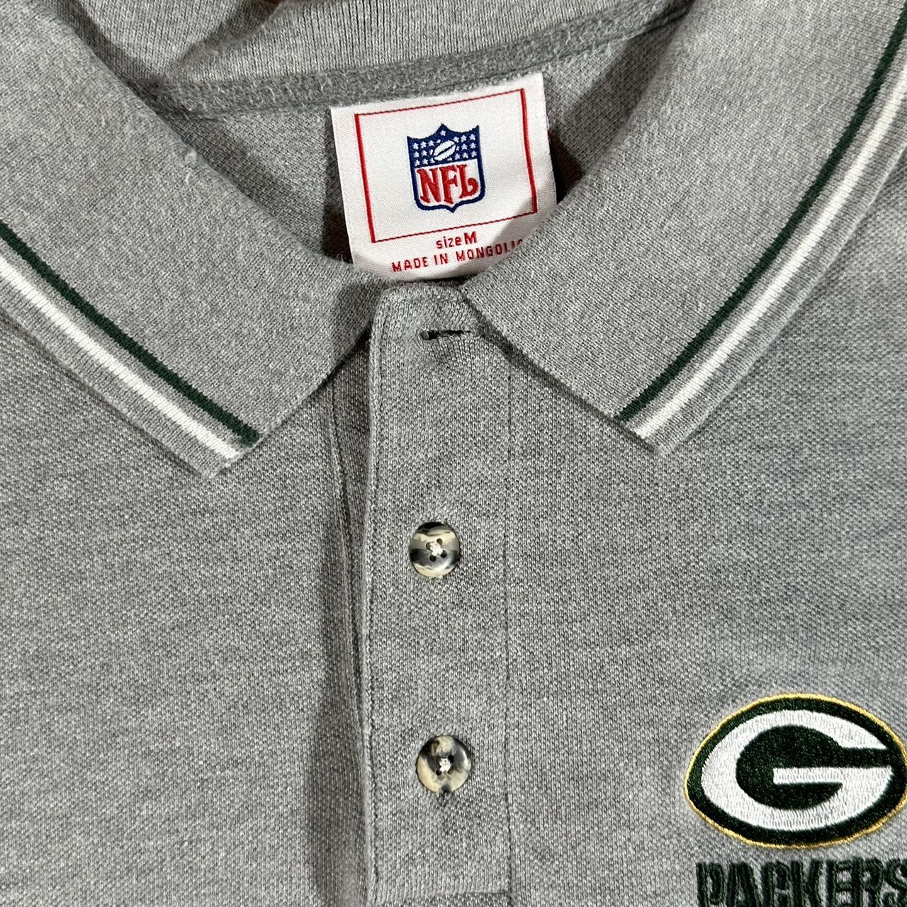 Buy the Mens White NFL Onfield Apparel Green Bay Packers Collared Polo  Shirt Sz XL