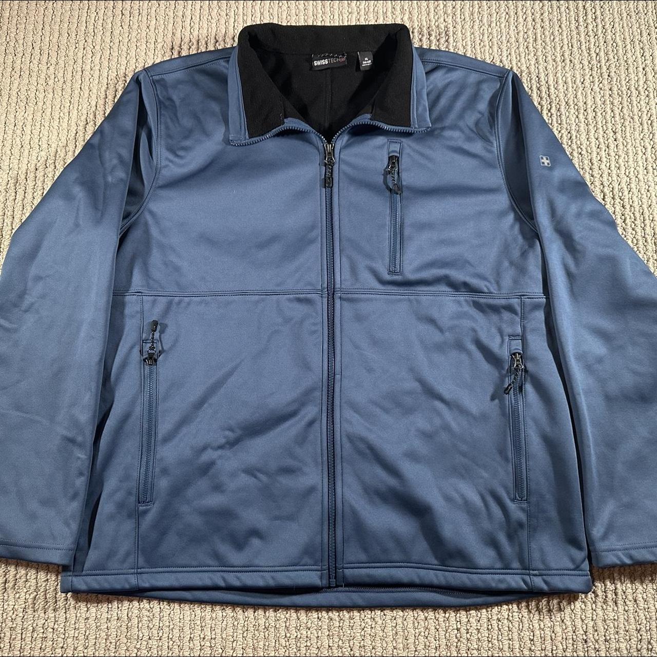 Swiss Tech Jacket Men's XL 46-48 Blue Full Zip... - Depop
