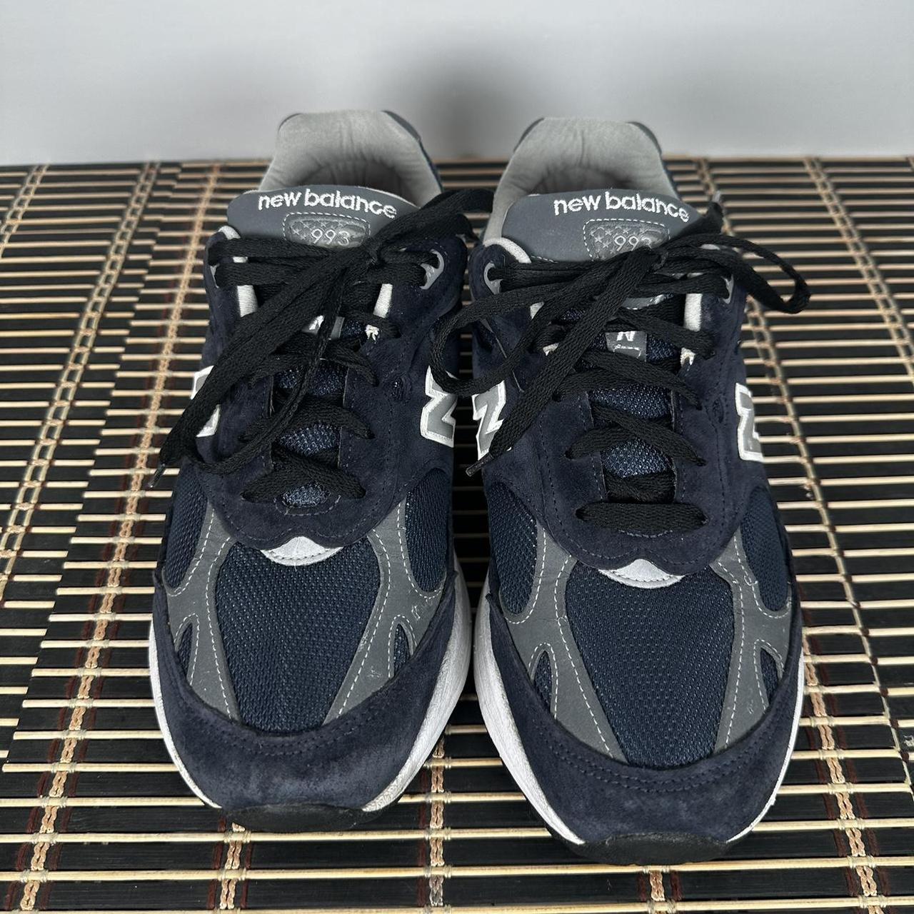 New Balance 993 Made in USA Navy Low Lace Sneakers... - Depop