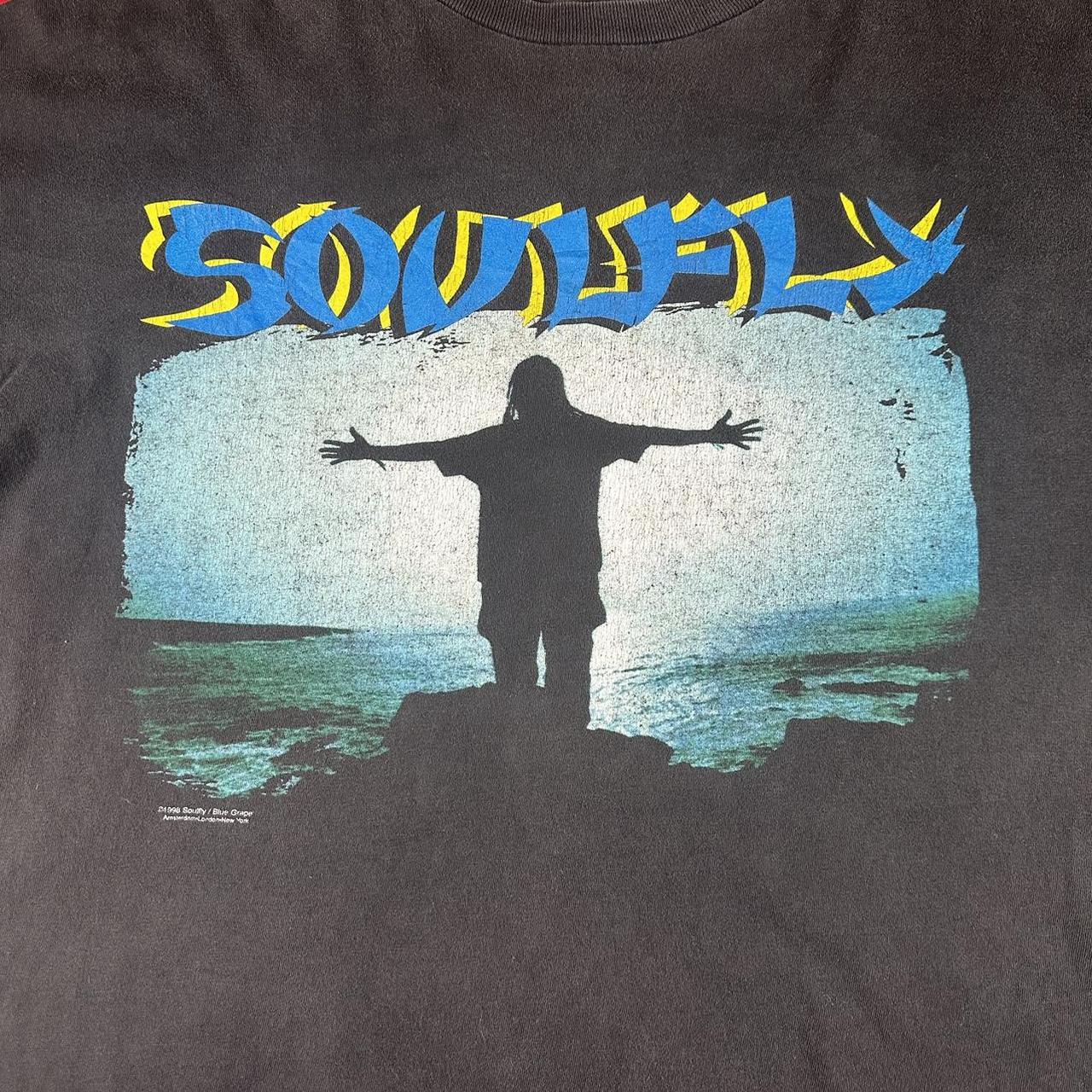 Vintage 90's Soulfly Shirt L 1998 Metal Sepultura... - Depop