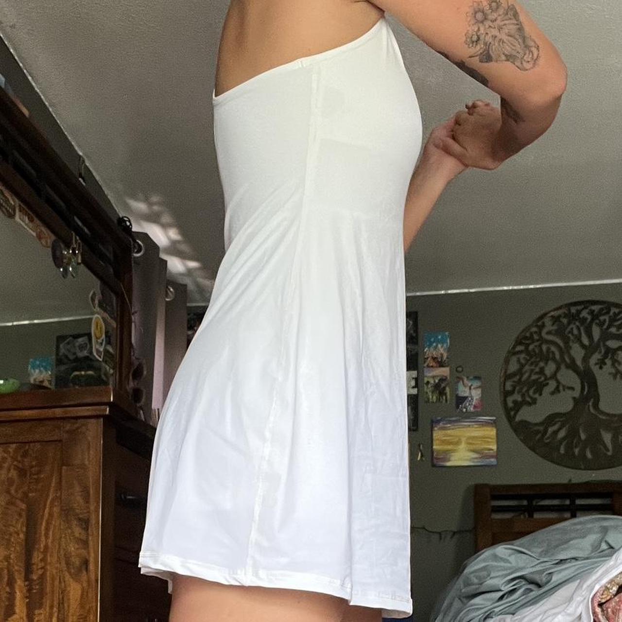 M/6 white halara dupe dress - Depop