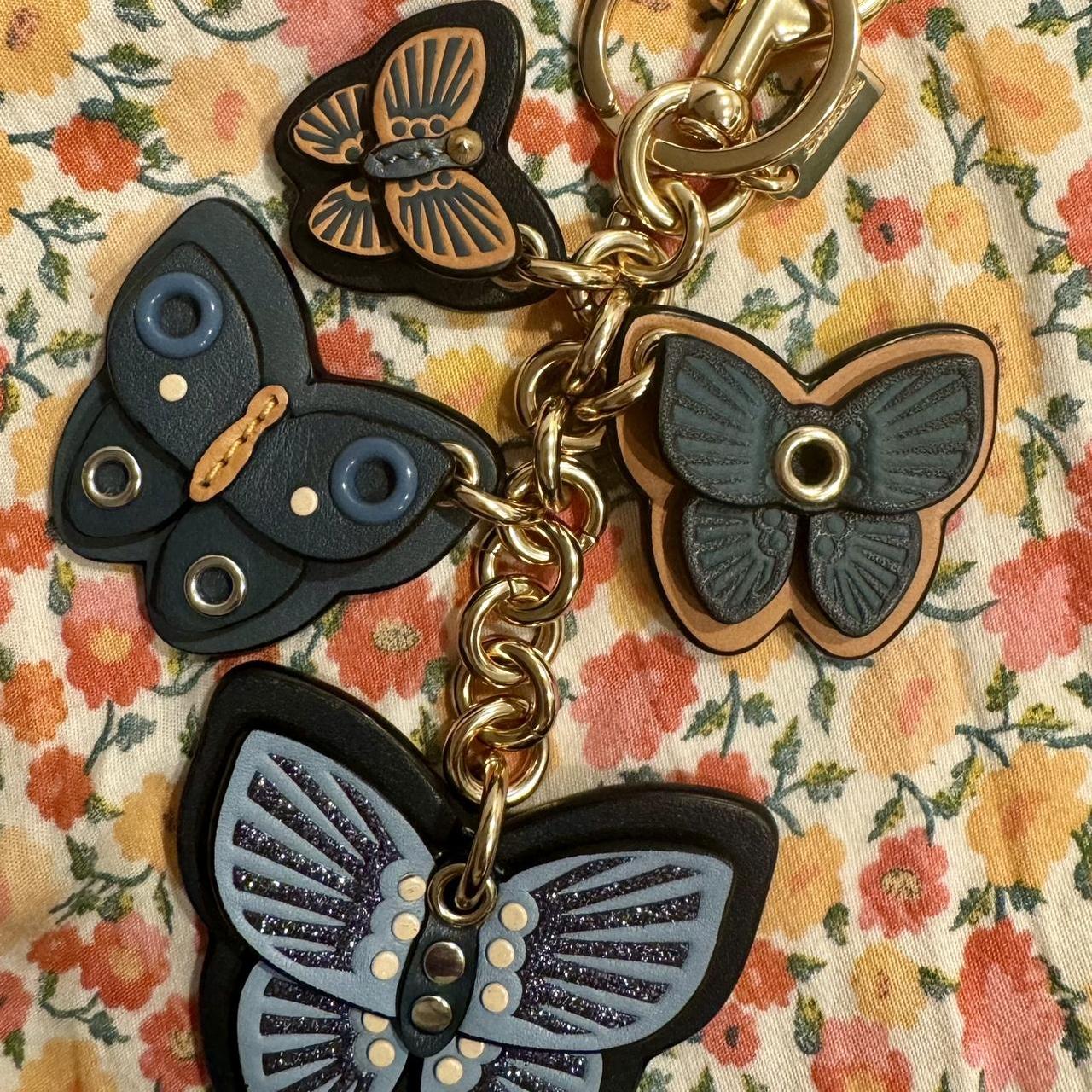 Coach butterfly bg charm retailer