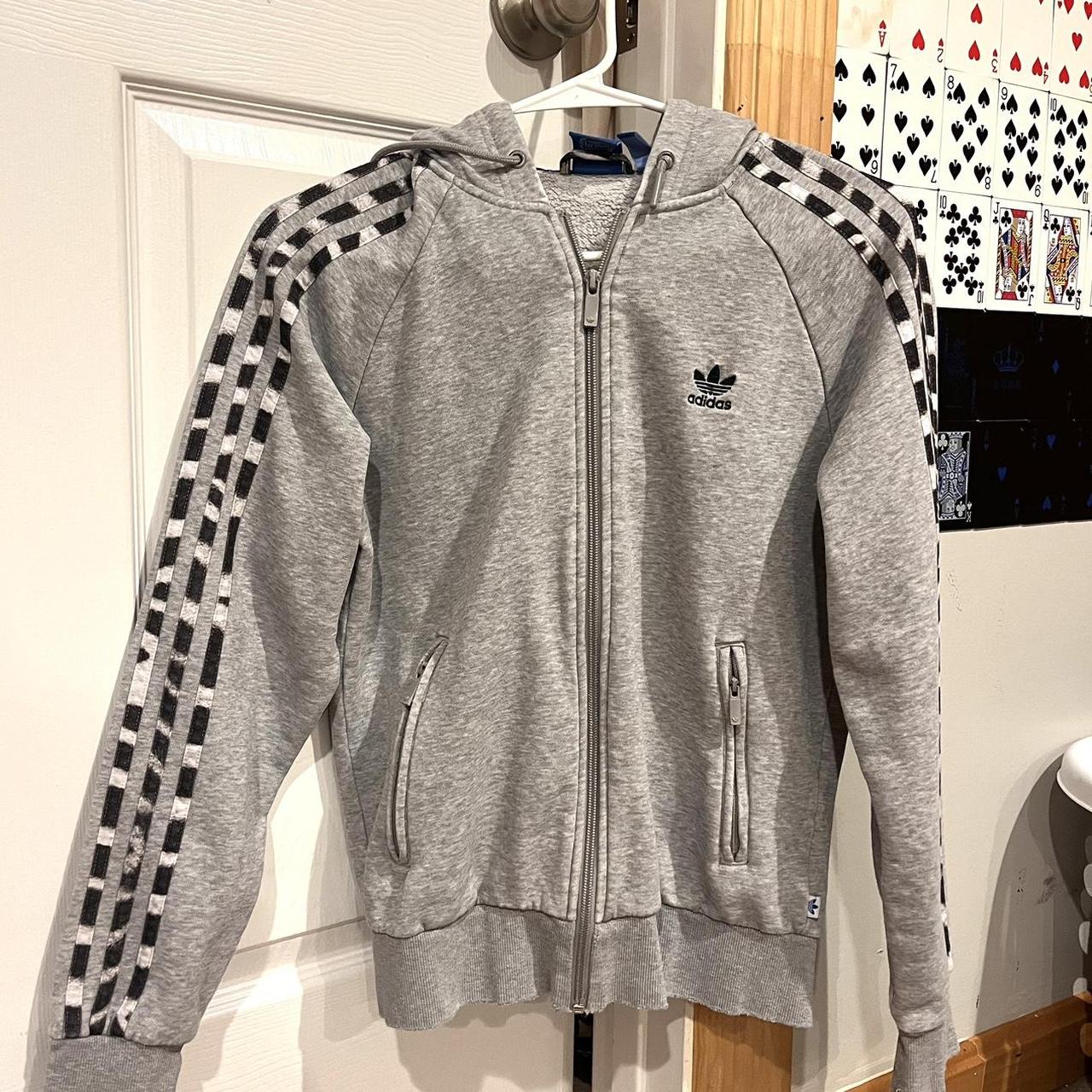 Adidas zebra hoodie deals