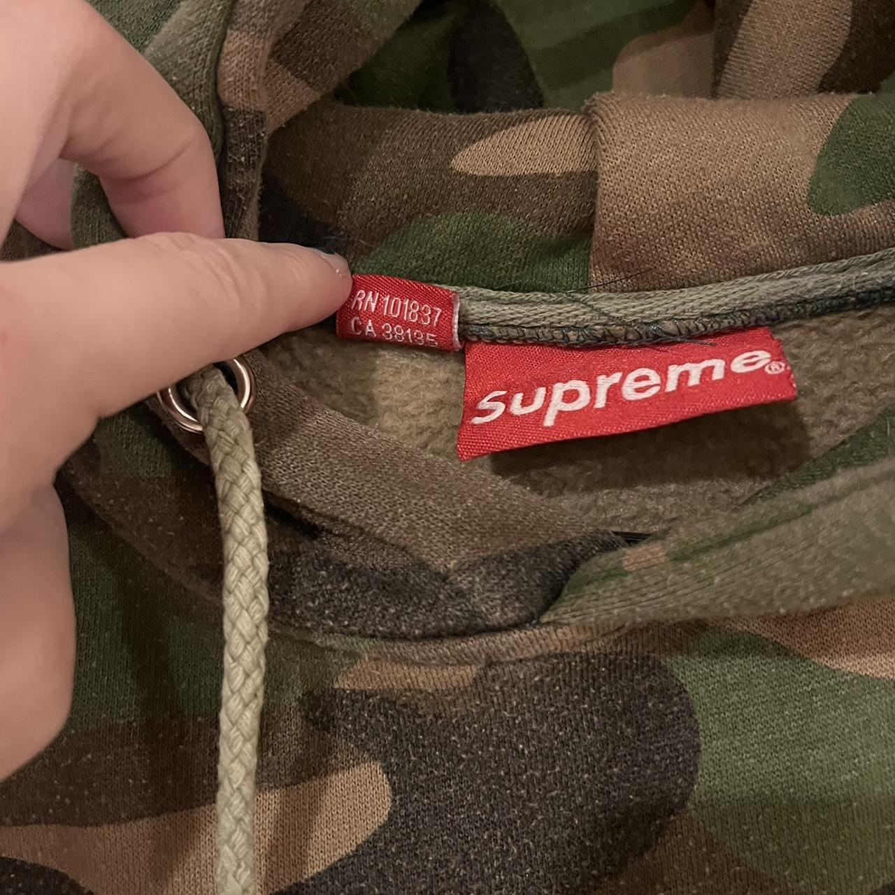 Camo SUPREME hoodie. Size adult small. In good... Depop
