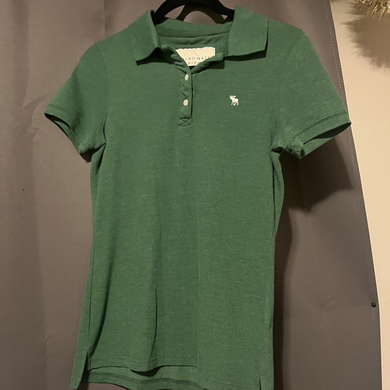 Abercrombie & Fitch Women's Green Polo-shirts | Depop