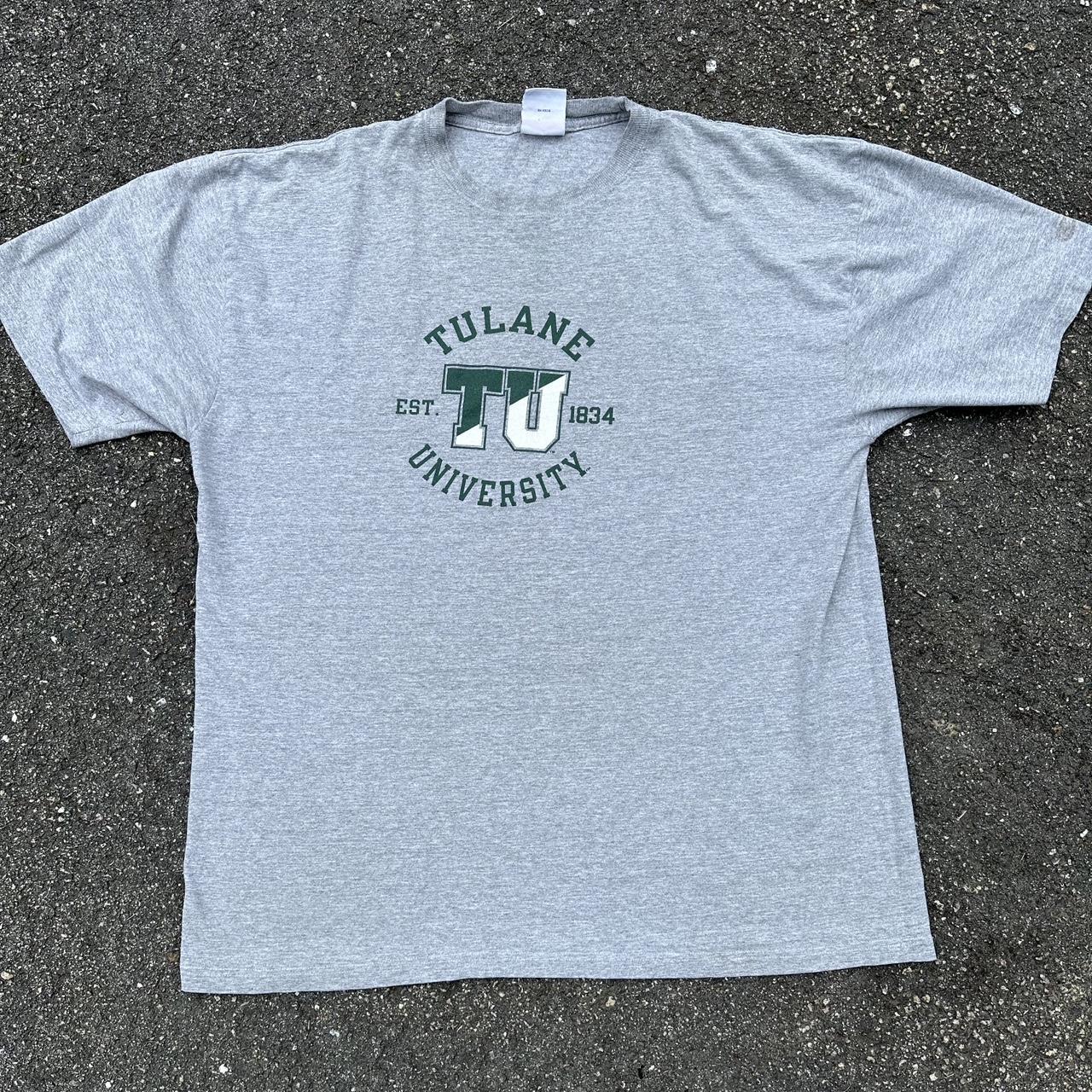 Vintage • Tulane University Tee • Size... - Depop