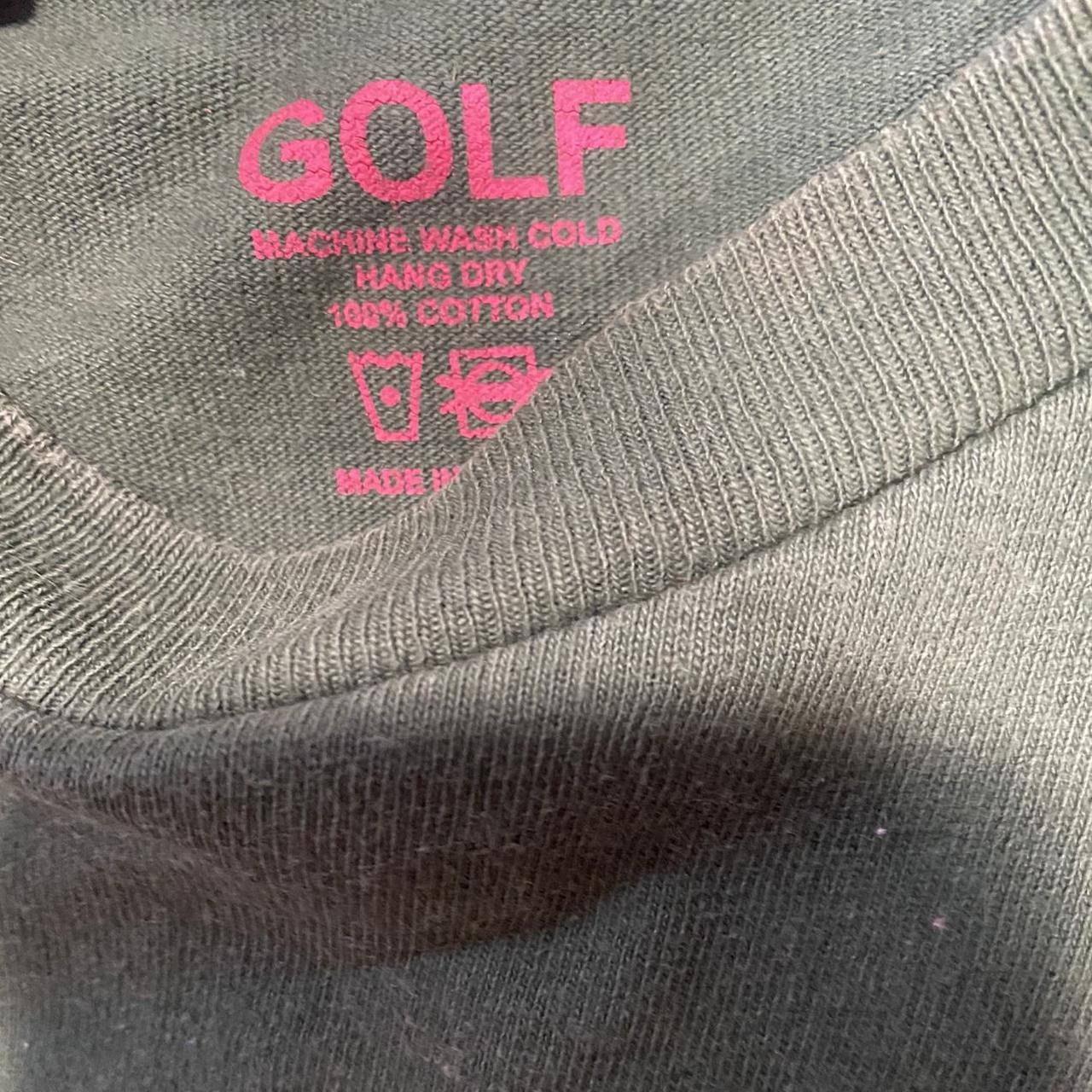 golf wang green cream lavender spell out t shirt... - Depop