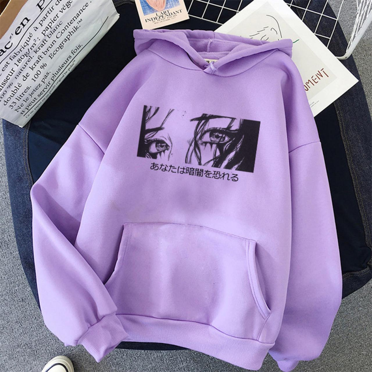 Purple Anime hoodie - Available in other... - Depop