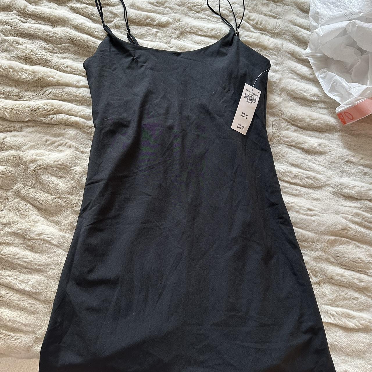 Abercrombie Blank Traveler Dress Brand New Size S Black - Depop