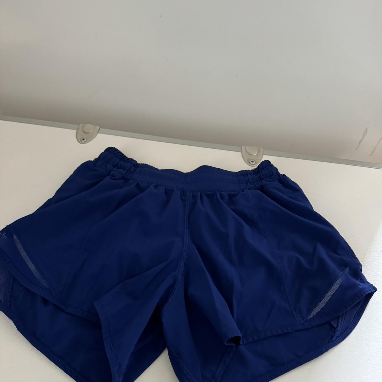Woman’s shorts lululemon dark blue size 4 - Depop