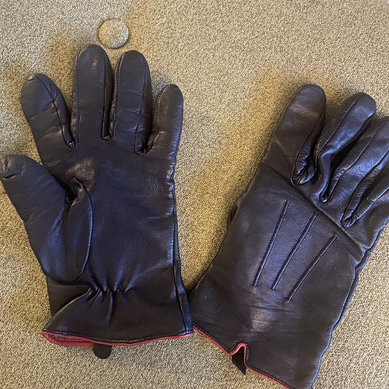 Women’s Ralph Lauren leather gloves 🖤 ️ #ralphlauren - Depop