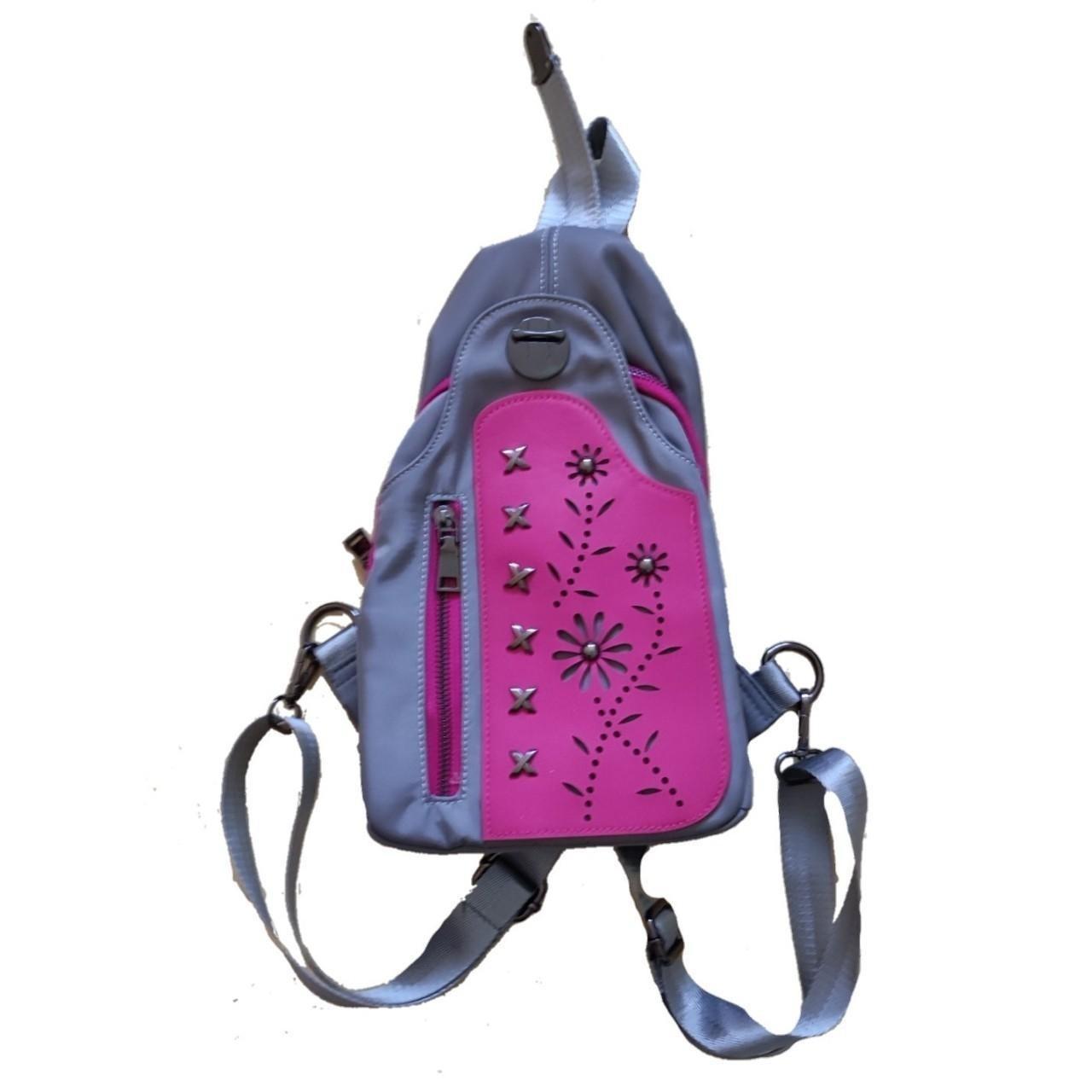 UNIQUE Y2K ZIP SLING BACKPACK PORTABLE AND CUTE