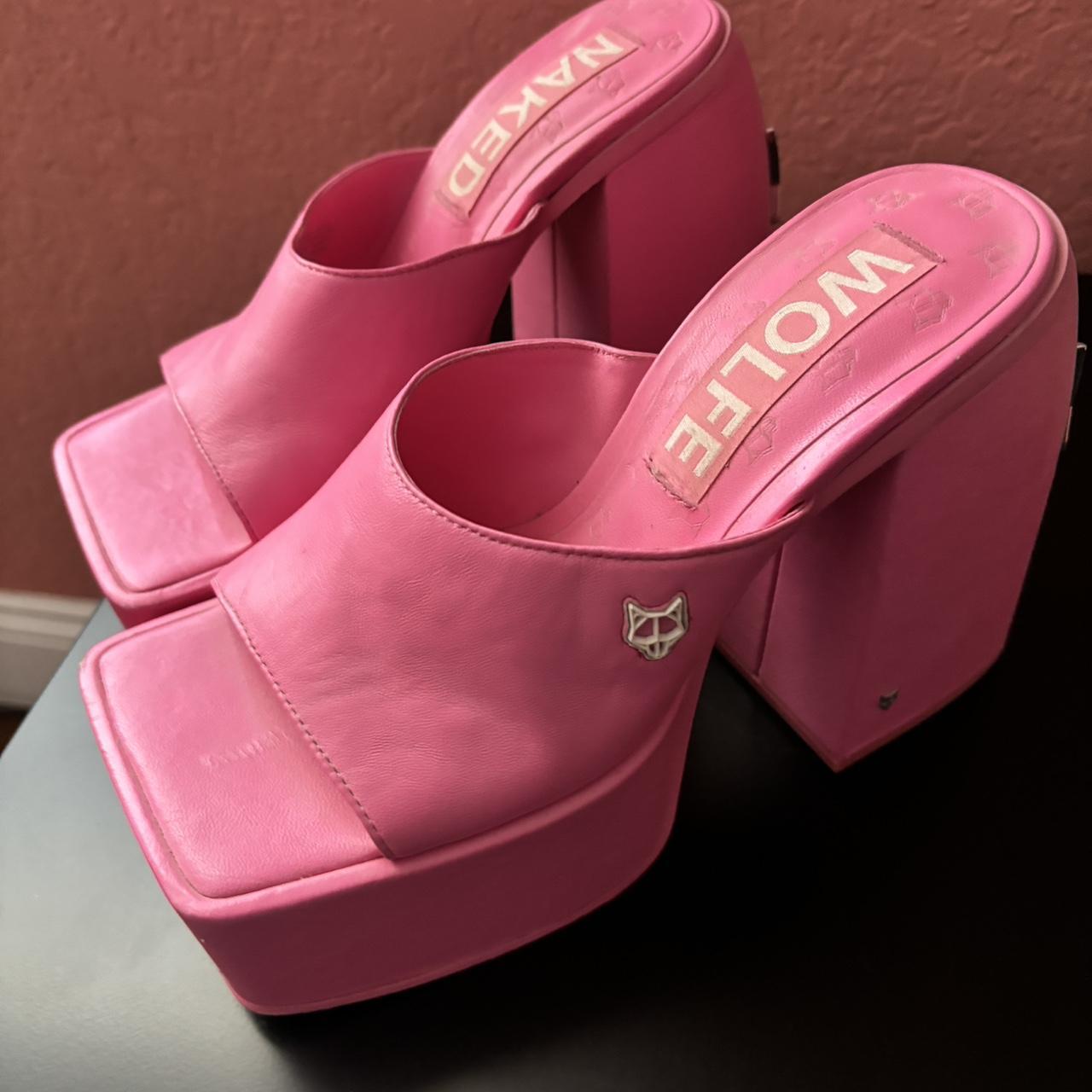 Naked Wolfe Jenna Platform Pink Shoes Size Us Depop