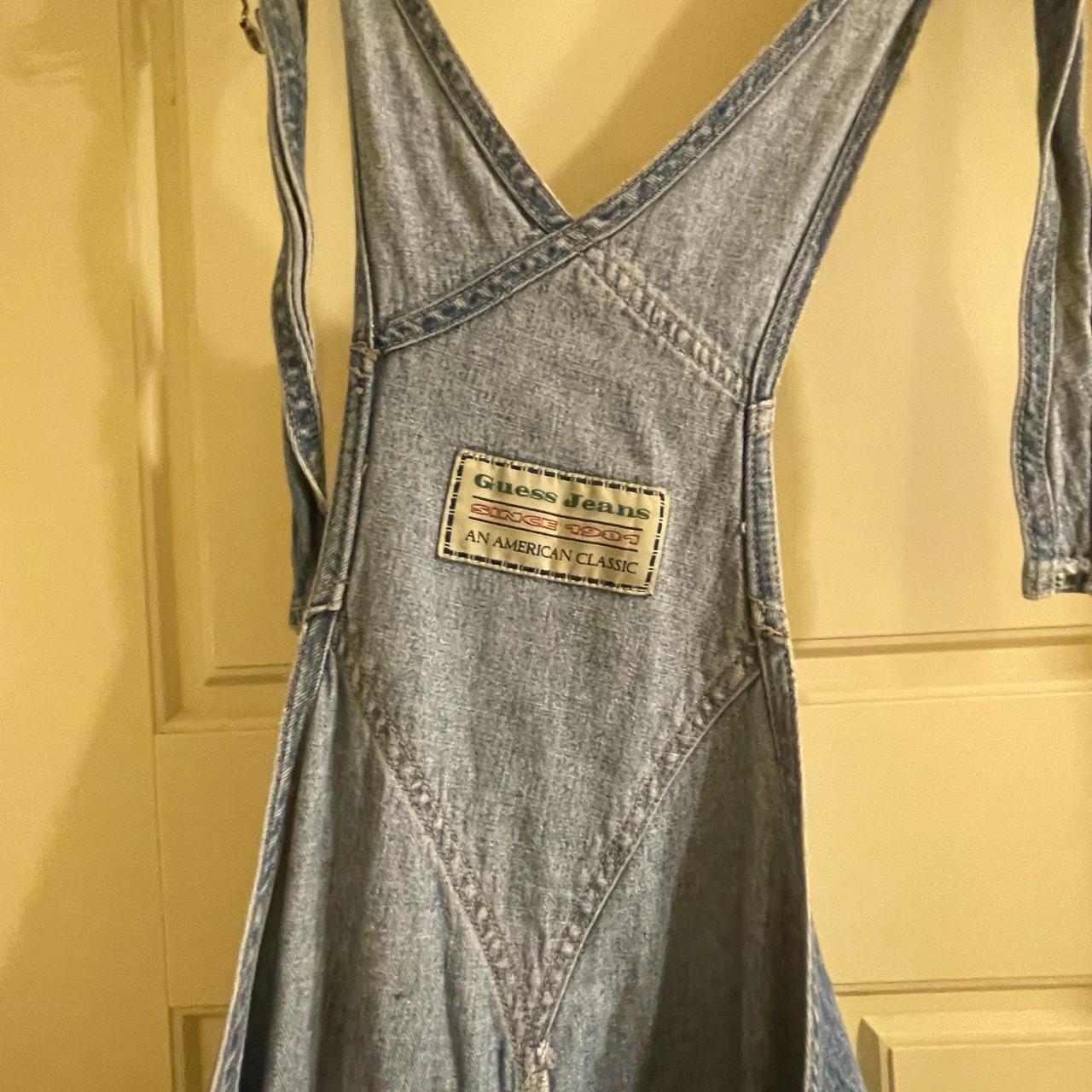 Vintage Men's Guess Denim Overalls. Mens size L. Depop