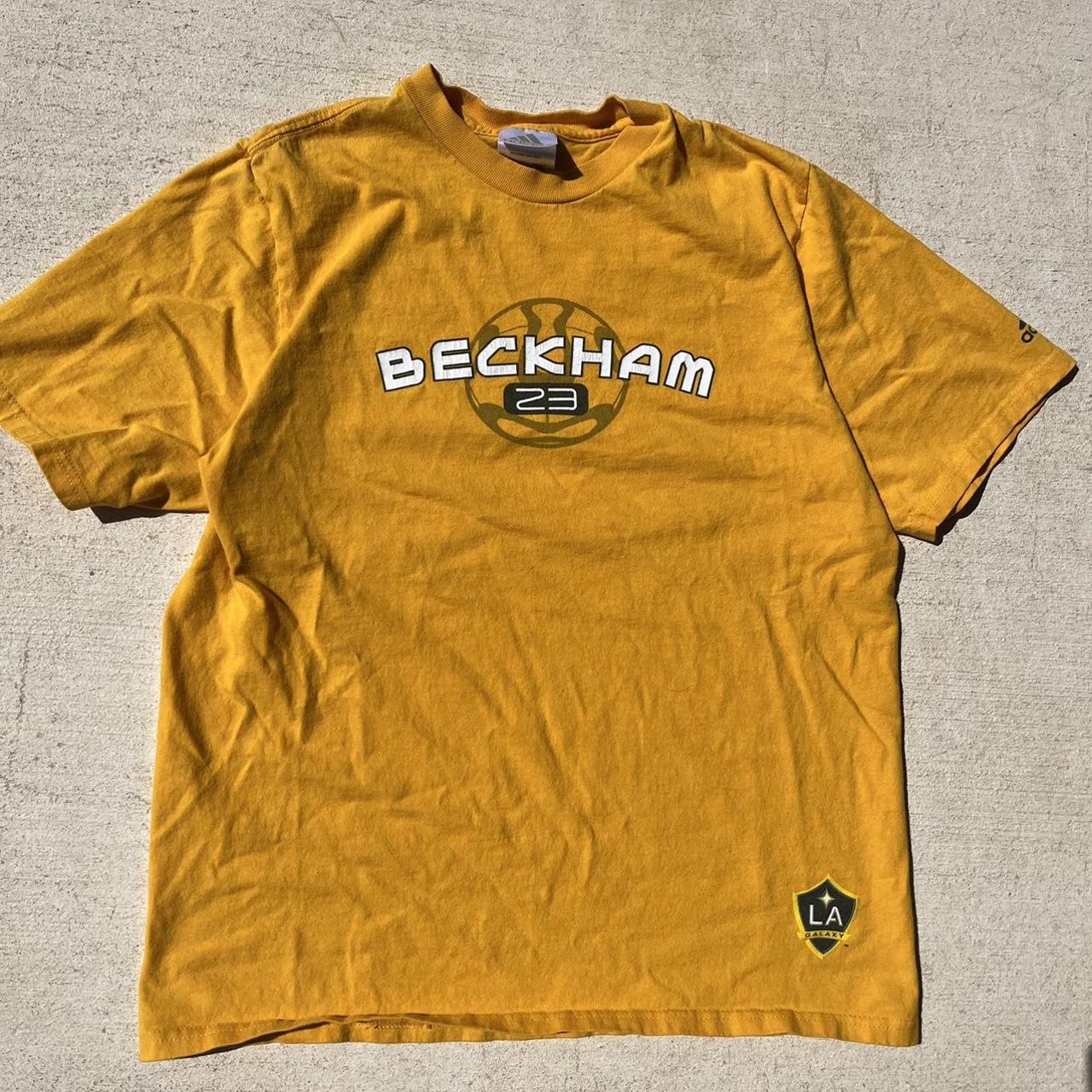 Y2k Grey tag David Beckham Yellow... - Depop