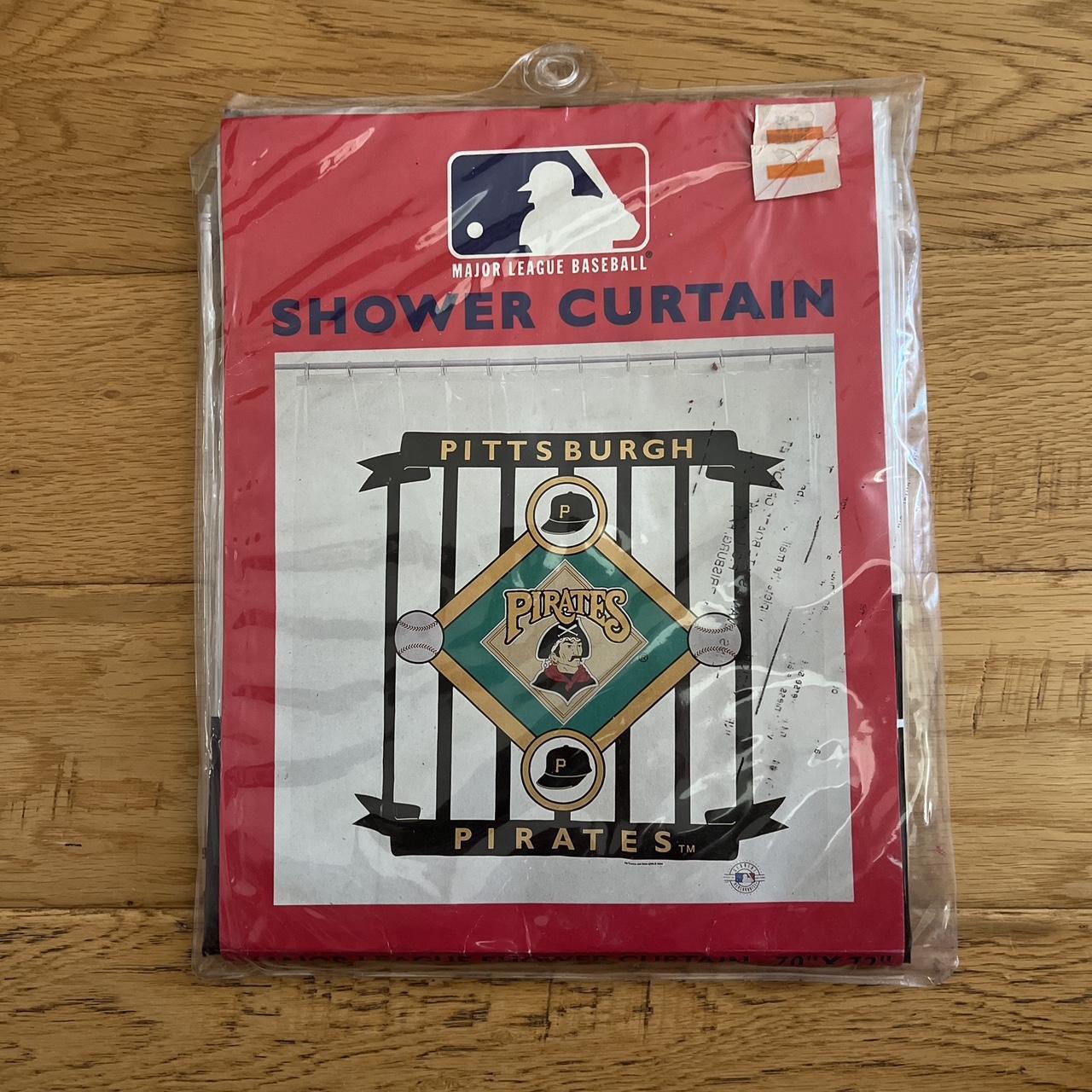 Major league shower curtain Pittsburgh Pirates 70x72 - Depop
