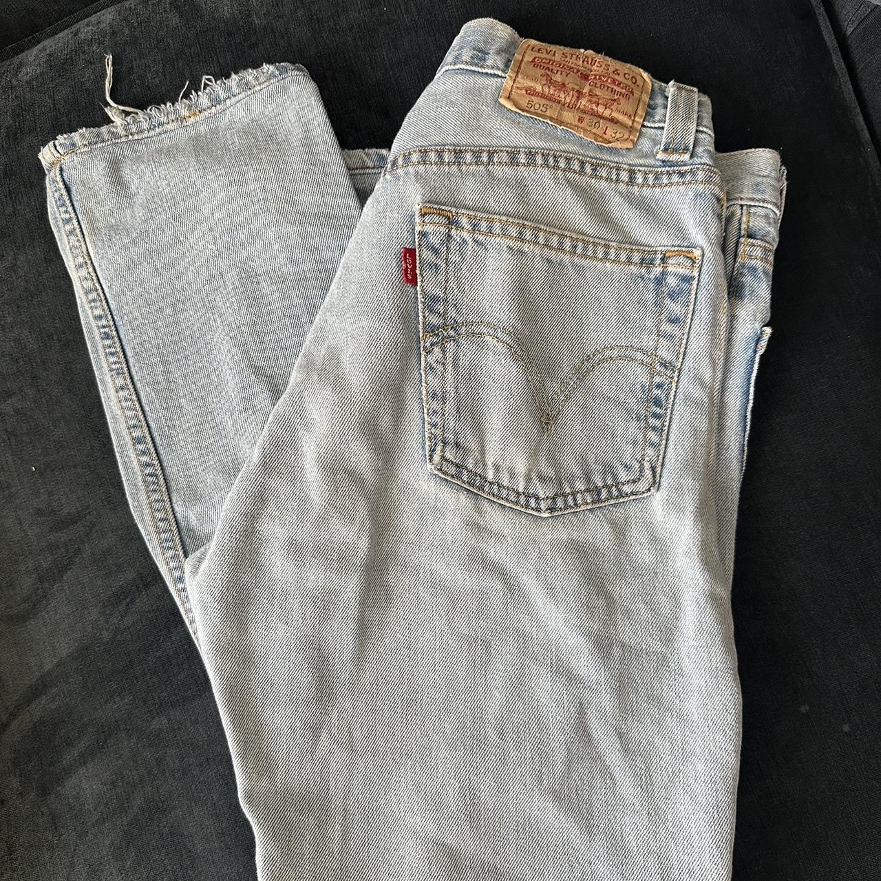 Levis Vintage Light wash Jeans size 28 (waist was... - Depop