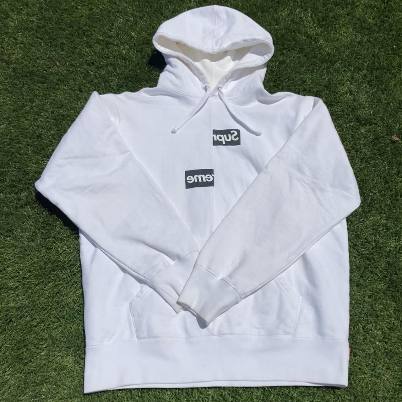 Supreme x cdg hotsell split box logo hoodie