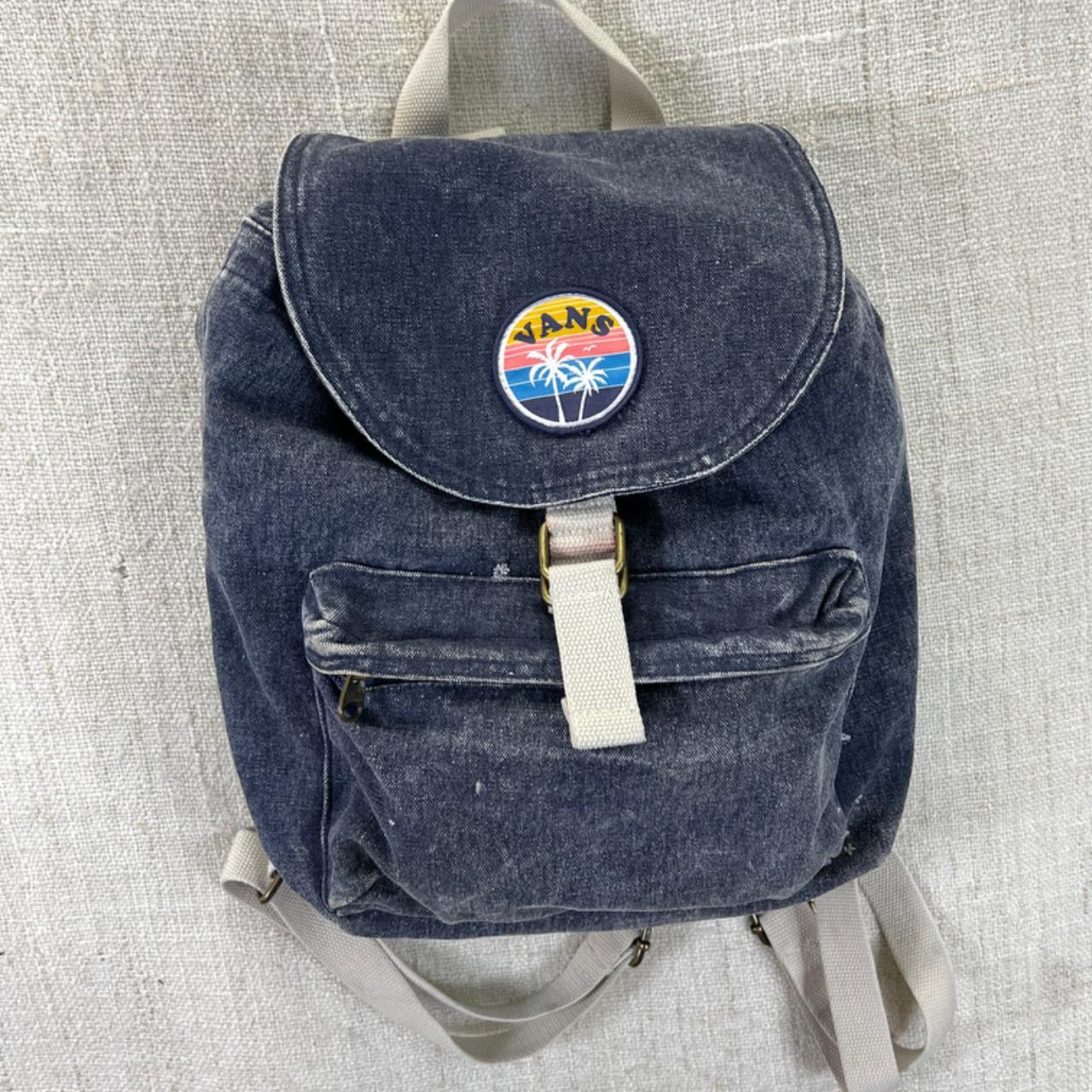 denim backpack vans