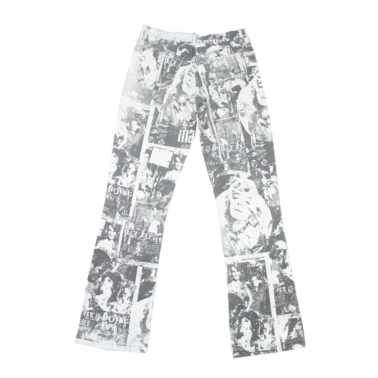 Y2K Angelo Marani graphic jeans in Old Hollywood... Depop