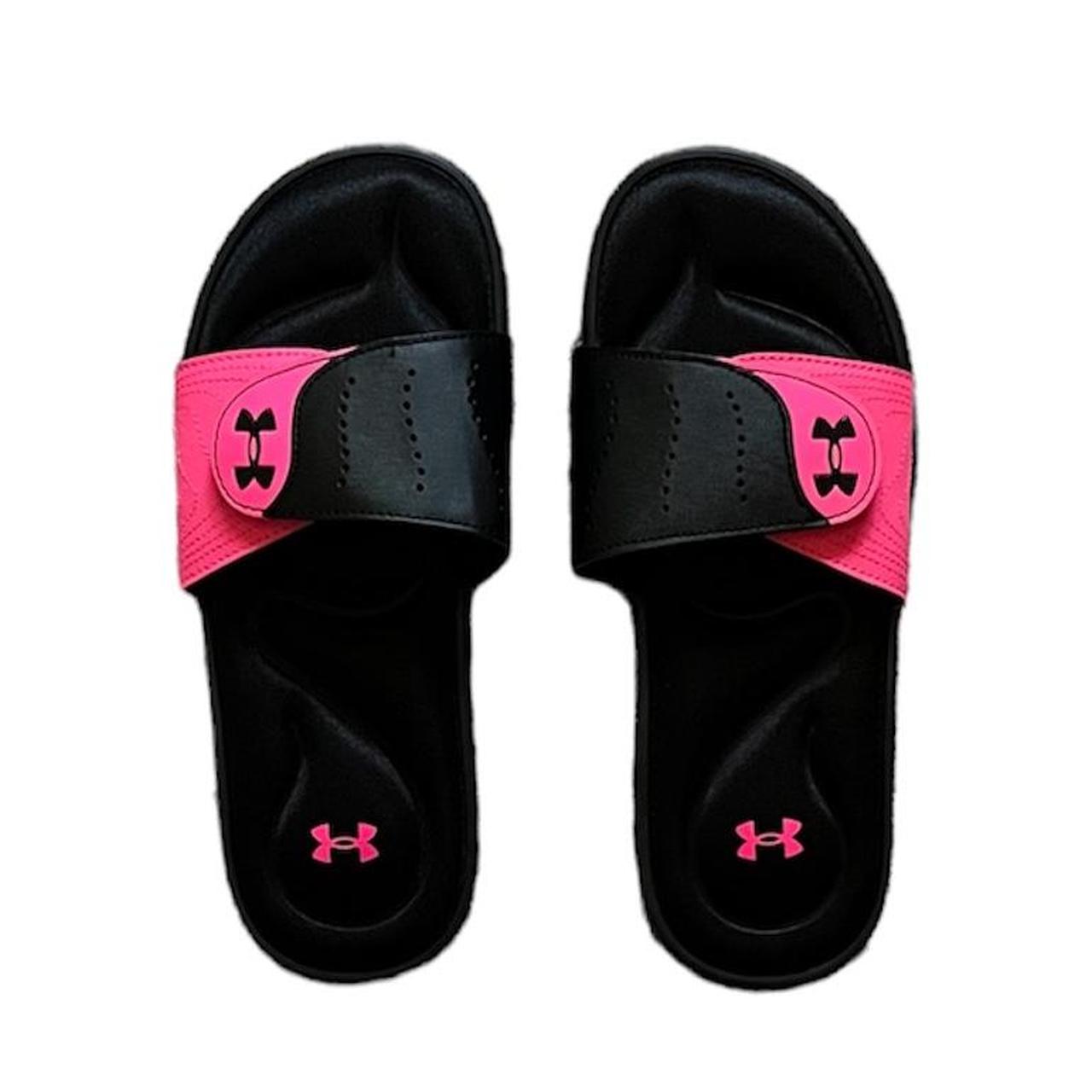 Pink under store armour slides