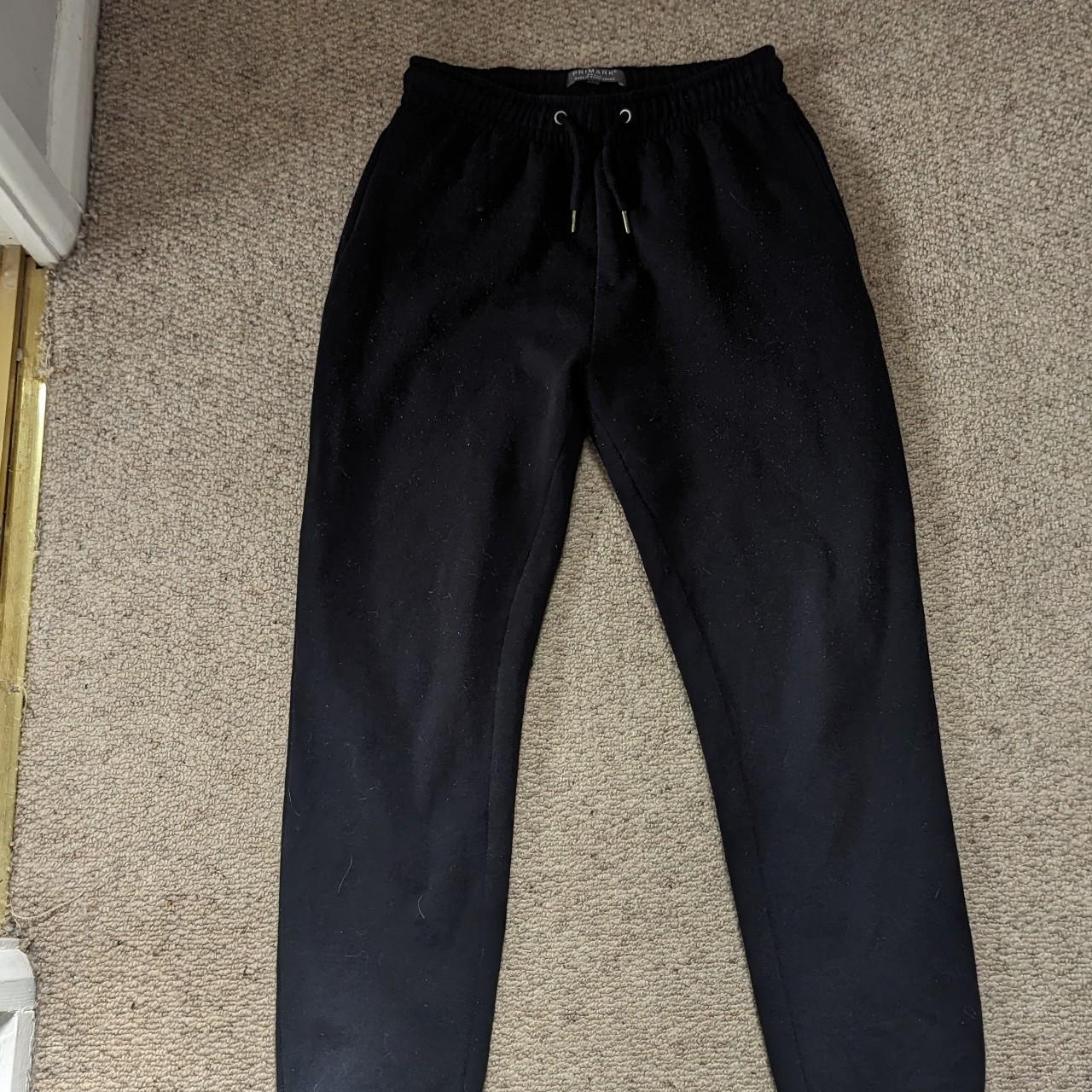 Primark black thick joggers size 10 They say small... - Depop