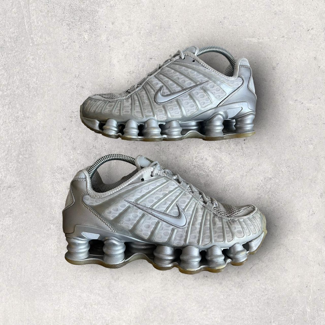 Nike Shox Tl Metallic Silver Colour Silver Depop