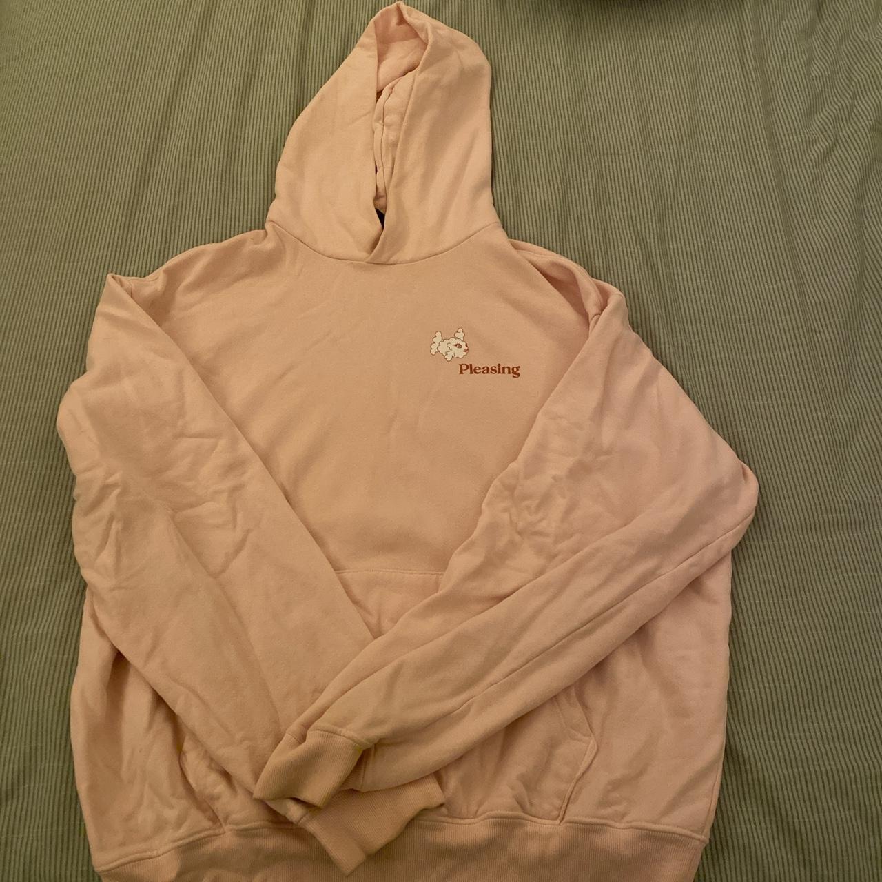 Pleasing Men's Pink Hoodie Depop
