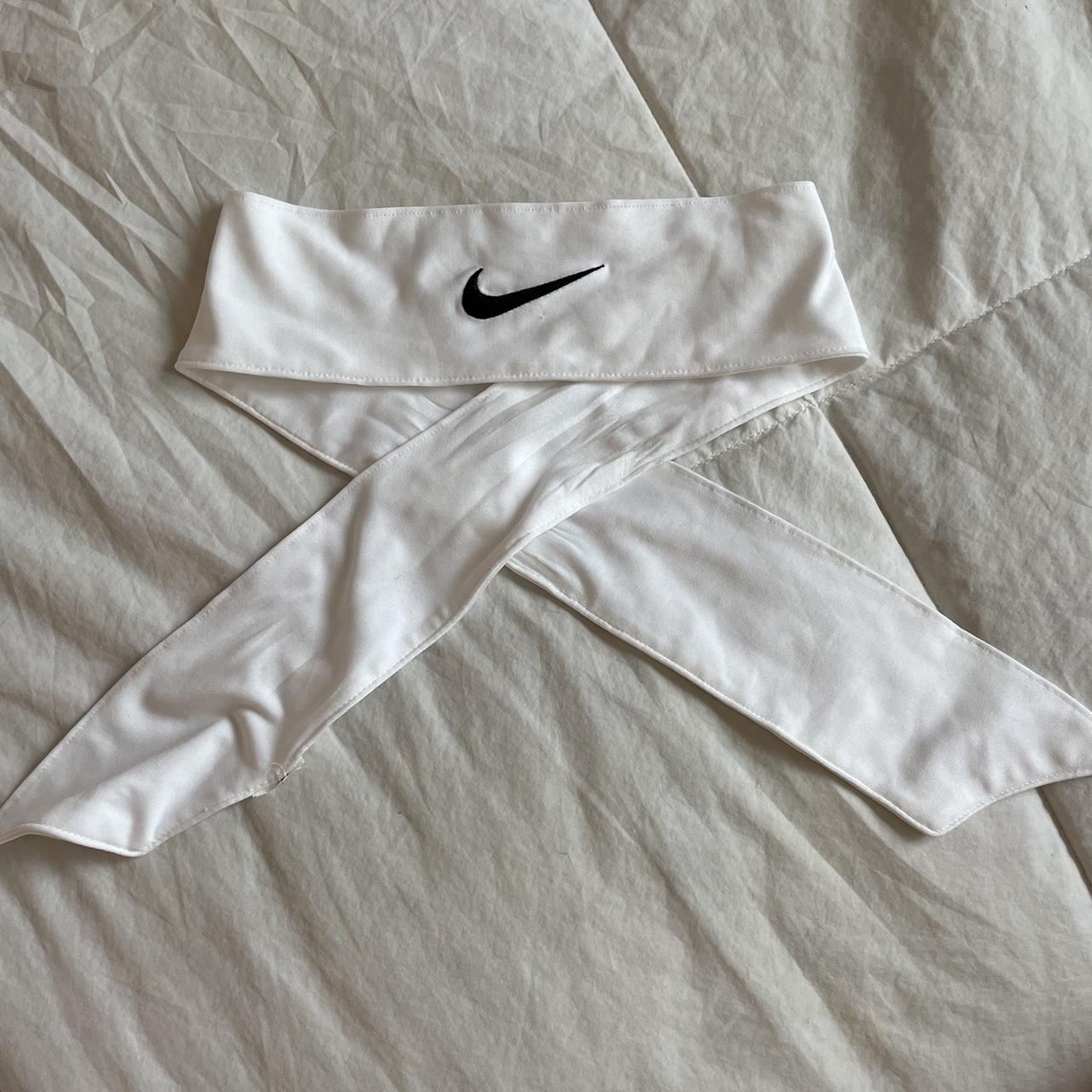mens white nike headband