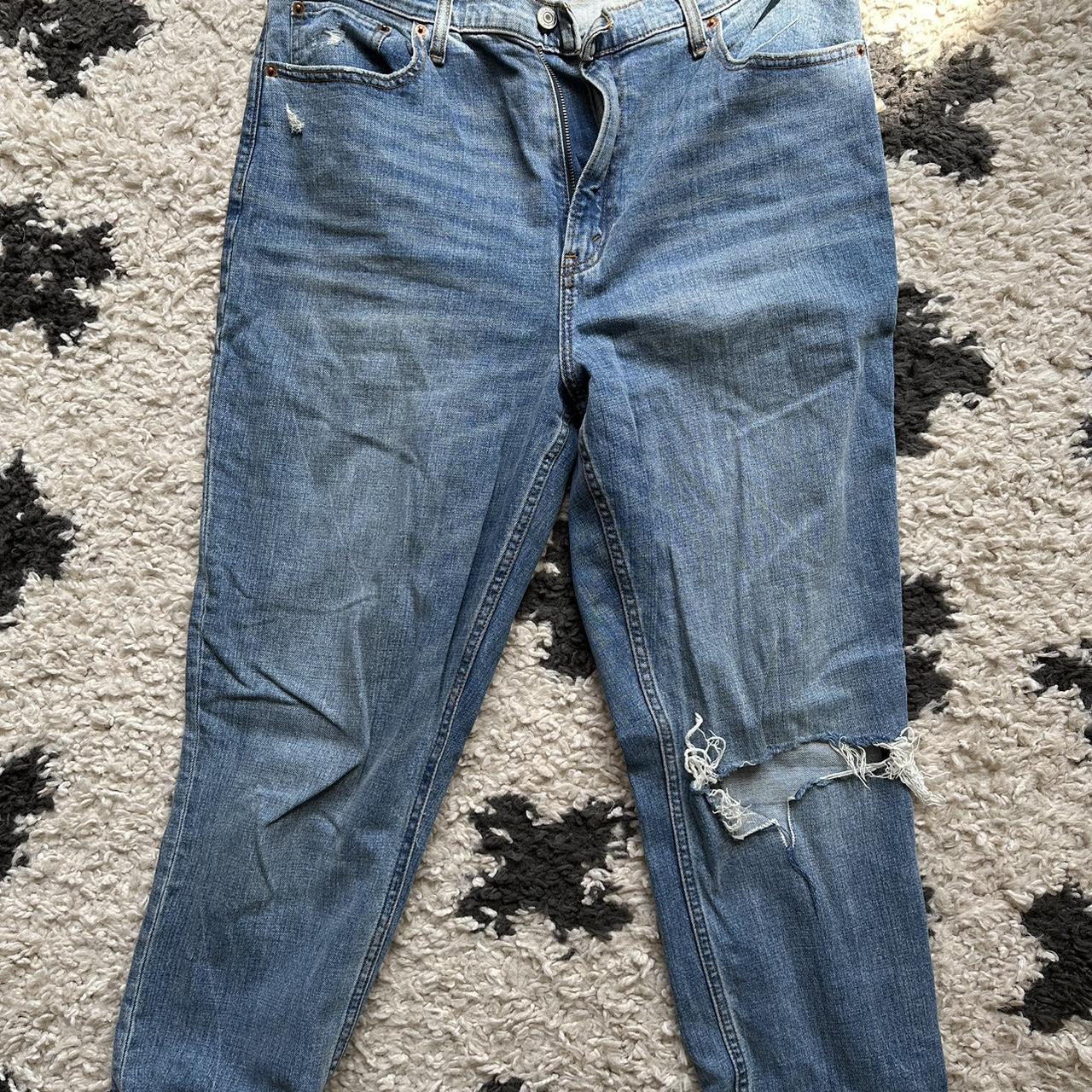 Abercrombie and Fitch curve love distressed denim. ... - Depop