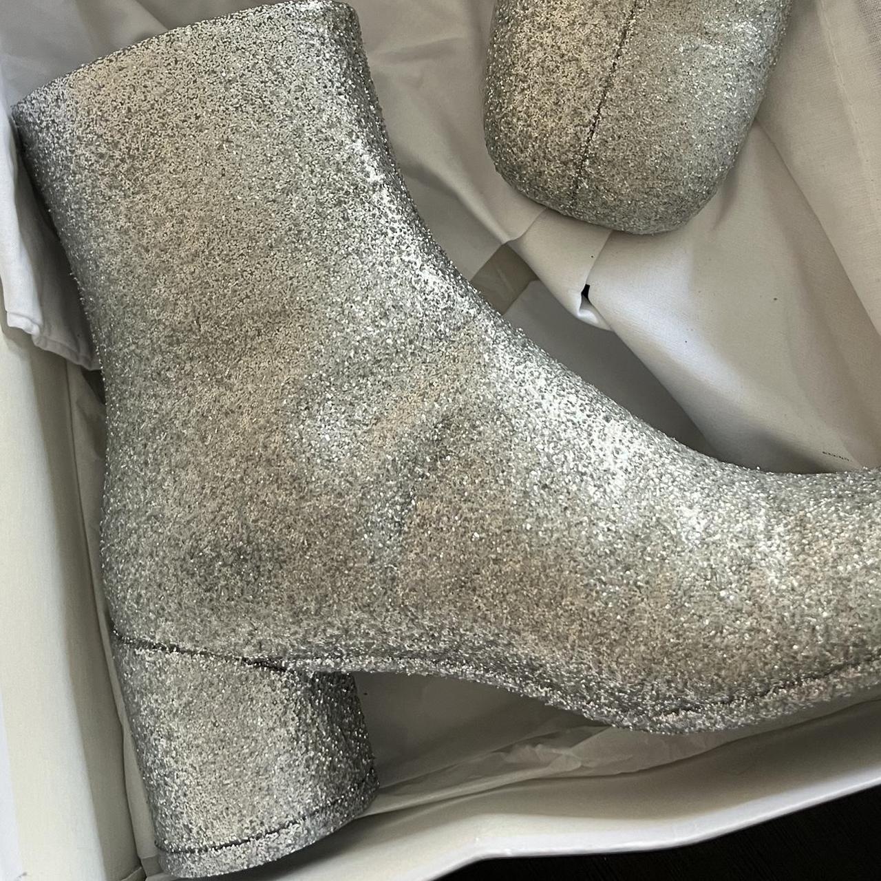 Sparkly deals silver booties