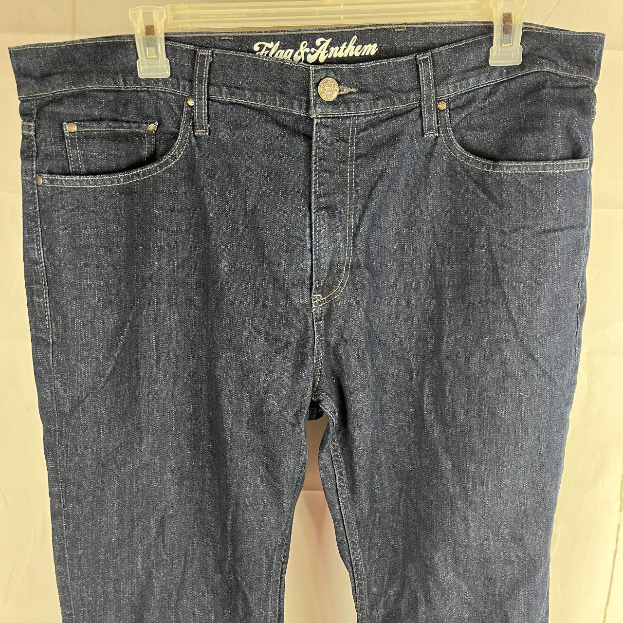 Flag & Anthem Men's Navy Jeans Depop