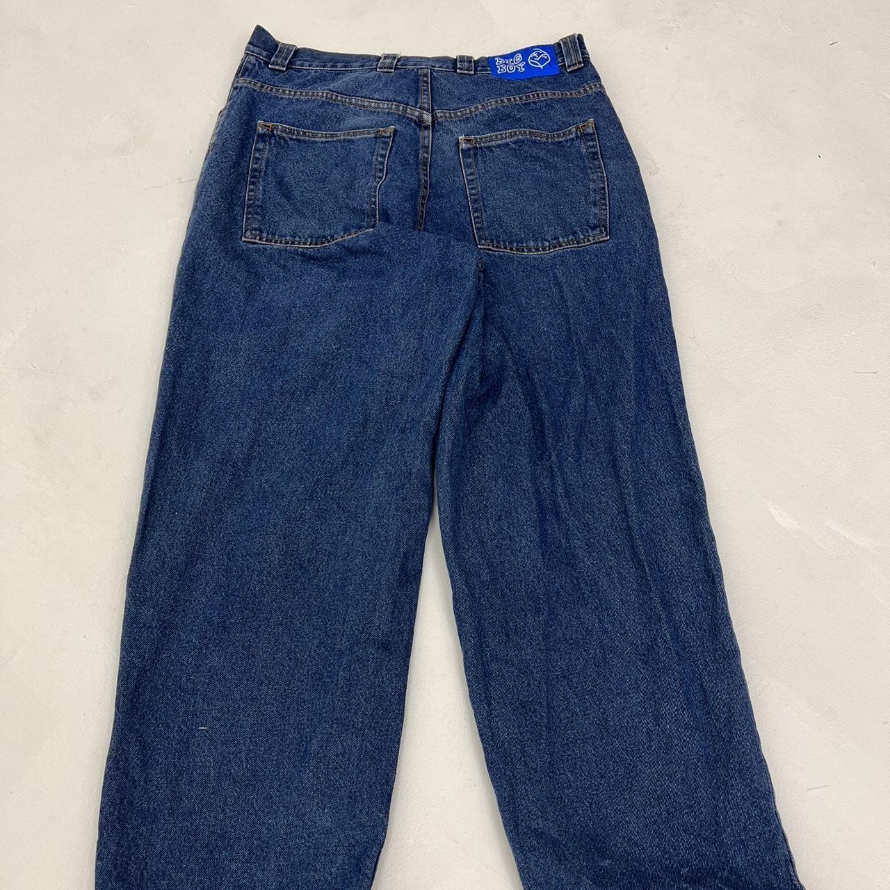 Polar Big boy blue jeans. Worn once. 10/10 condition... - Depop