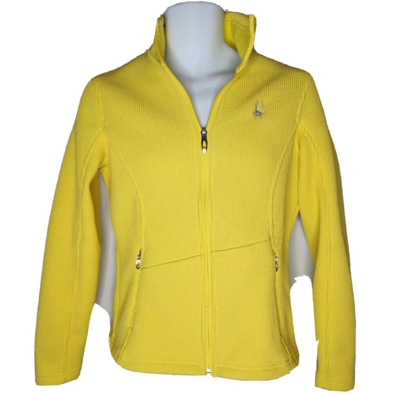 Spyder Core Sweater Womens Yellow Ski Jacket Size... Depop