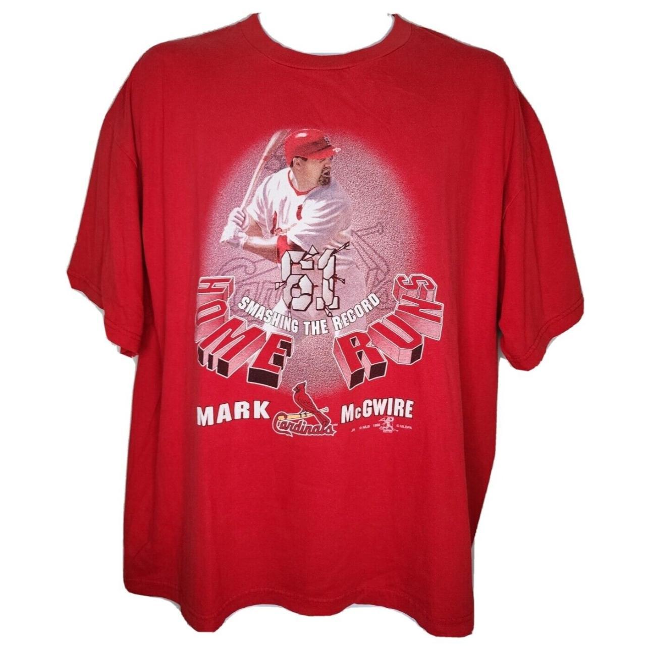 Vintage 90s St. Louis Cardinals MLB mark McGwire player T shirt mens XL