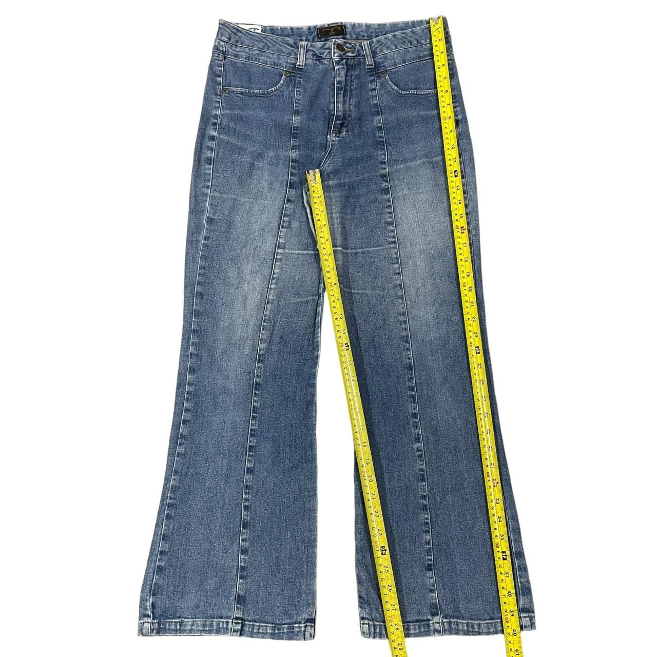Vintage Rudolph Valentino Women's Denim Blue Fade | Depop