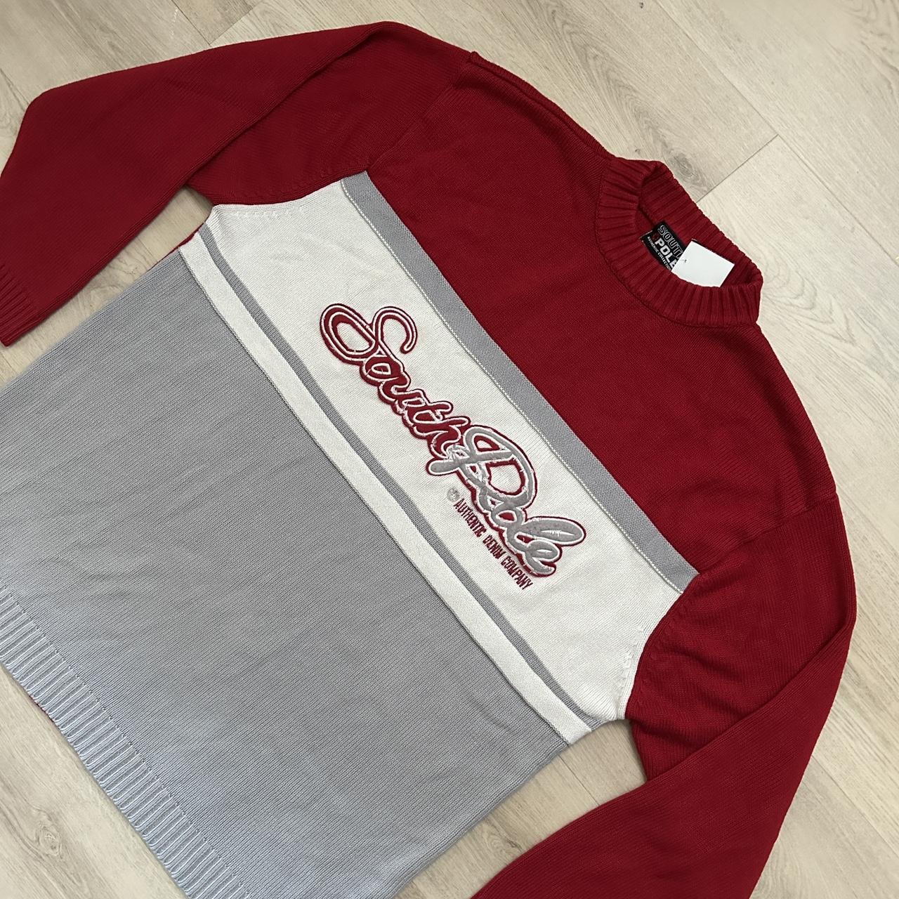 Southpole Men's Sweater - Red/Multi - XL – South … - image 2