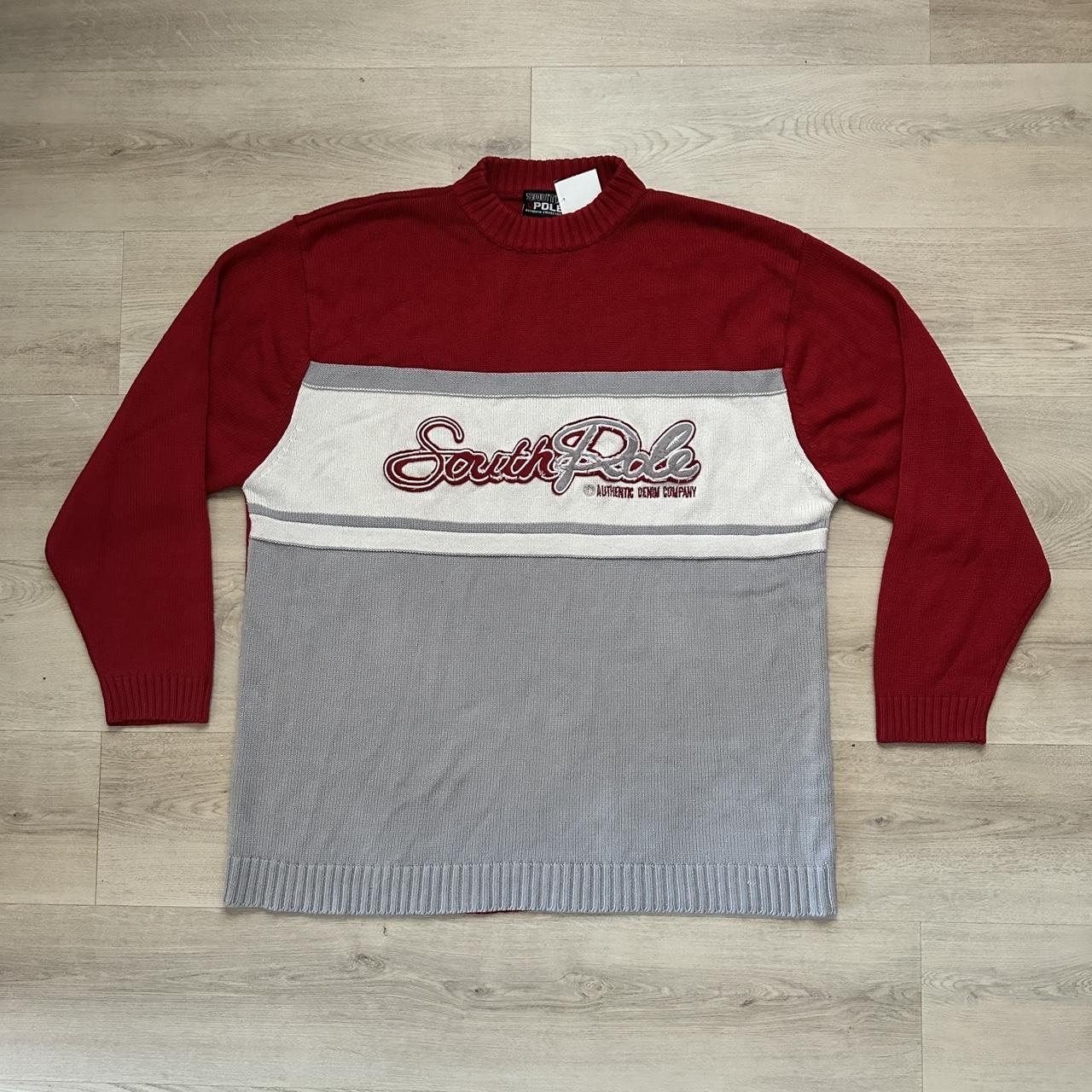 Southpole Men's Sweater - Red/Multi - XL – South … - image 1