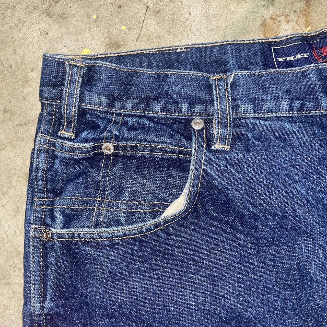 90s Phat Farm baggy carpenter jeans. Wide leg & | Depop