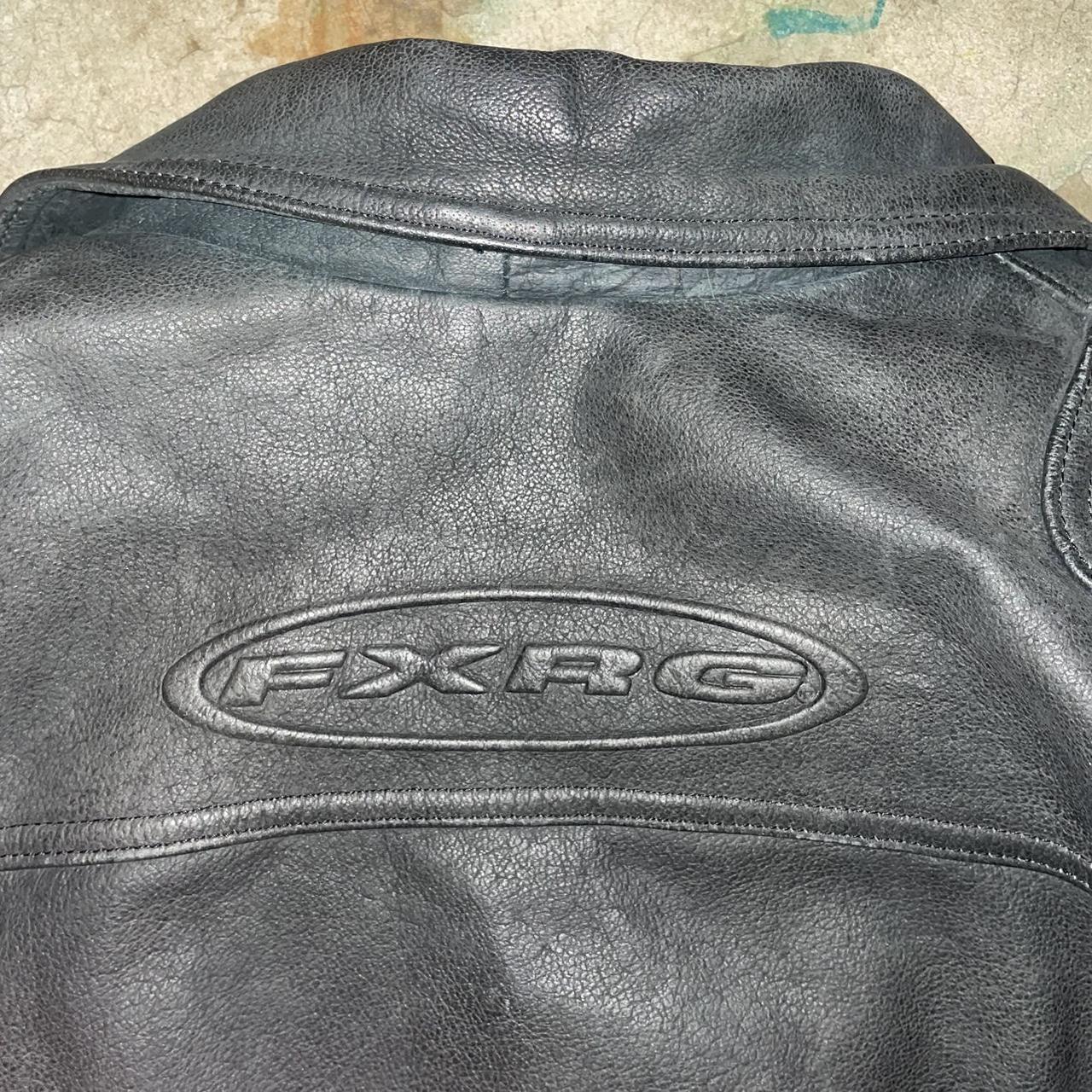 Rare Harley Davidson FXRG Black Leather Jacket - Depop