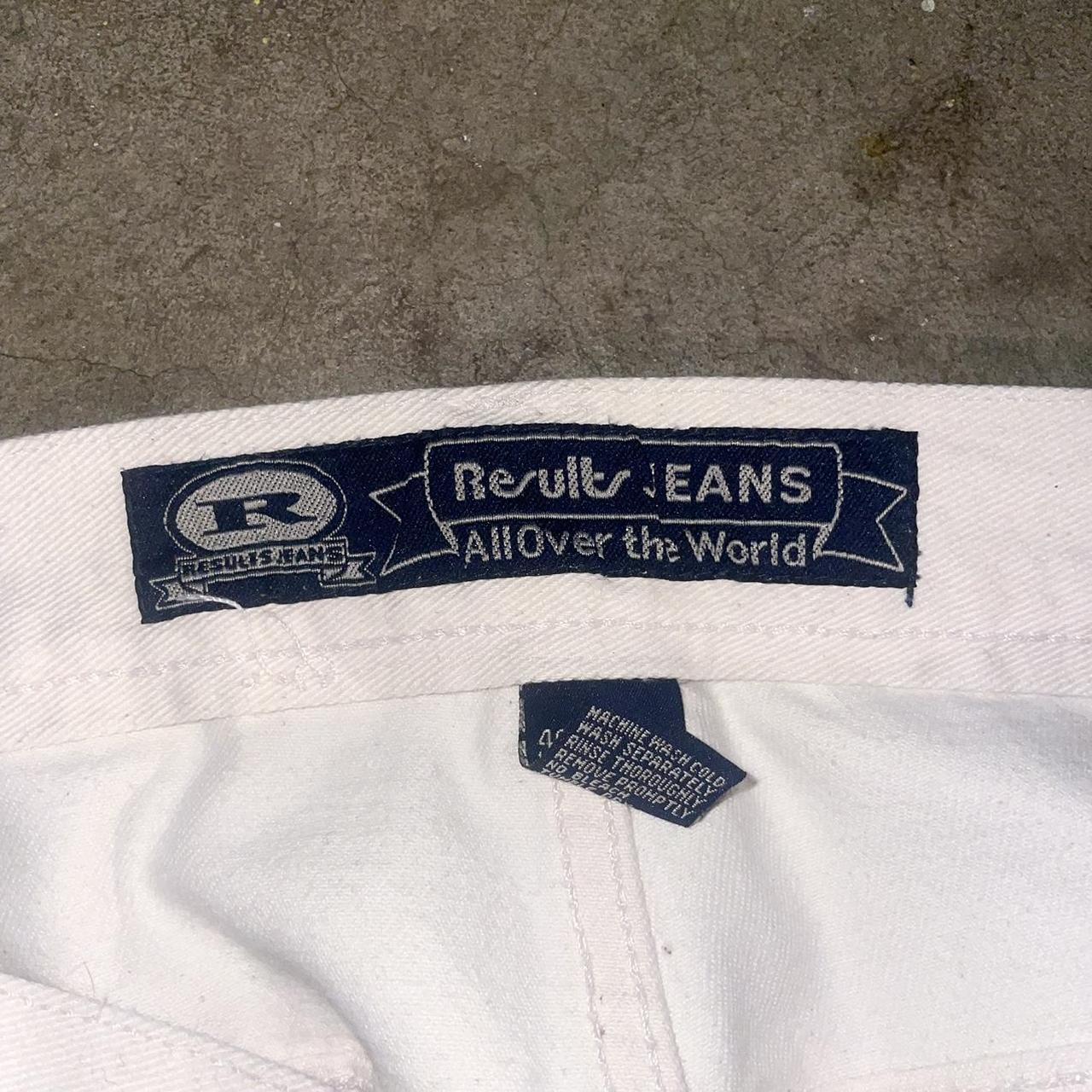 JNCO Men's White and Cream Jeans 36×30 Insane 90s jnco-type Results Jeans in crisp white. | Depop