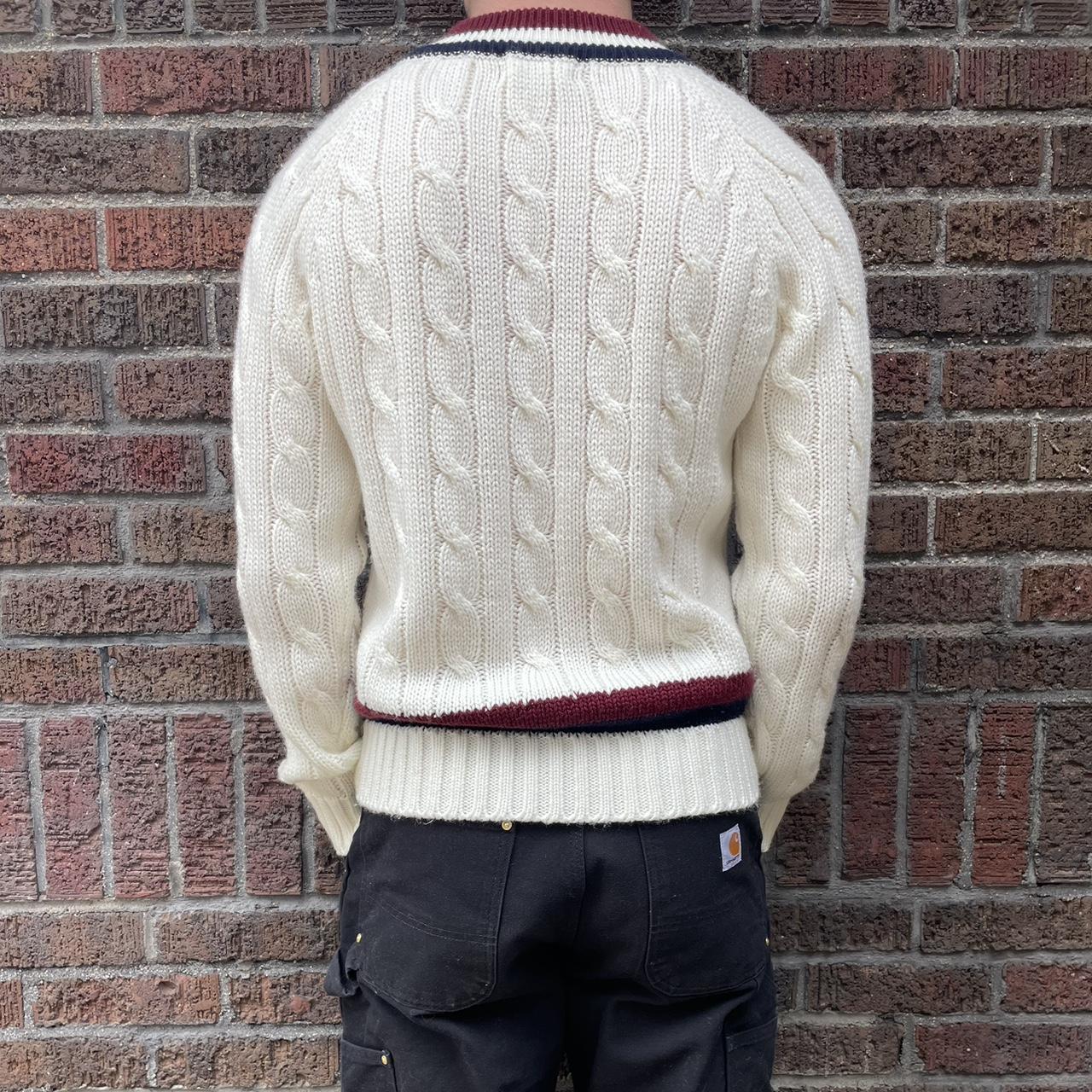 Louis Vuitton Men's burgundy sweater- New w/o tags - Depop