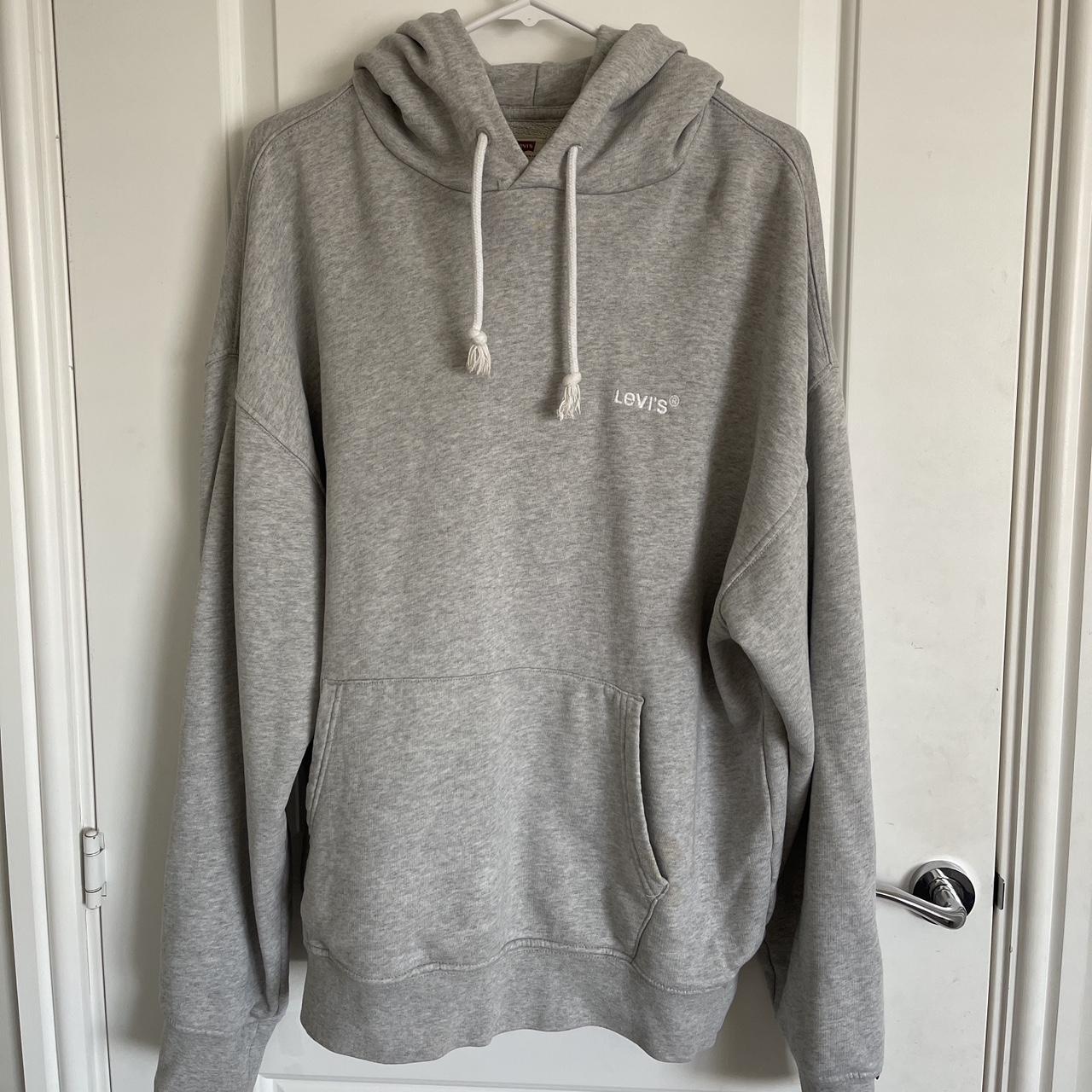 LEVI’S Grey Heather Hoodie Size - Men’s Medium... - Depop