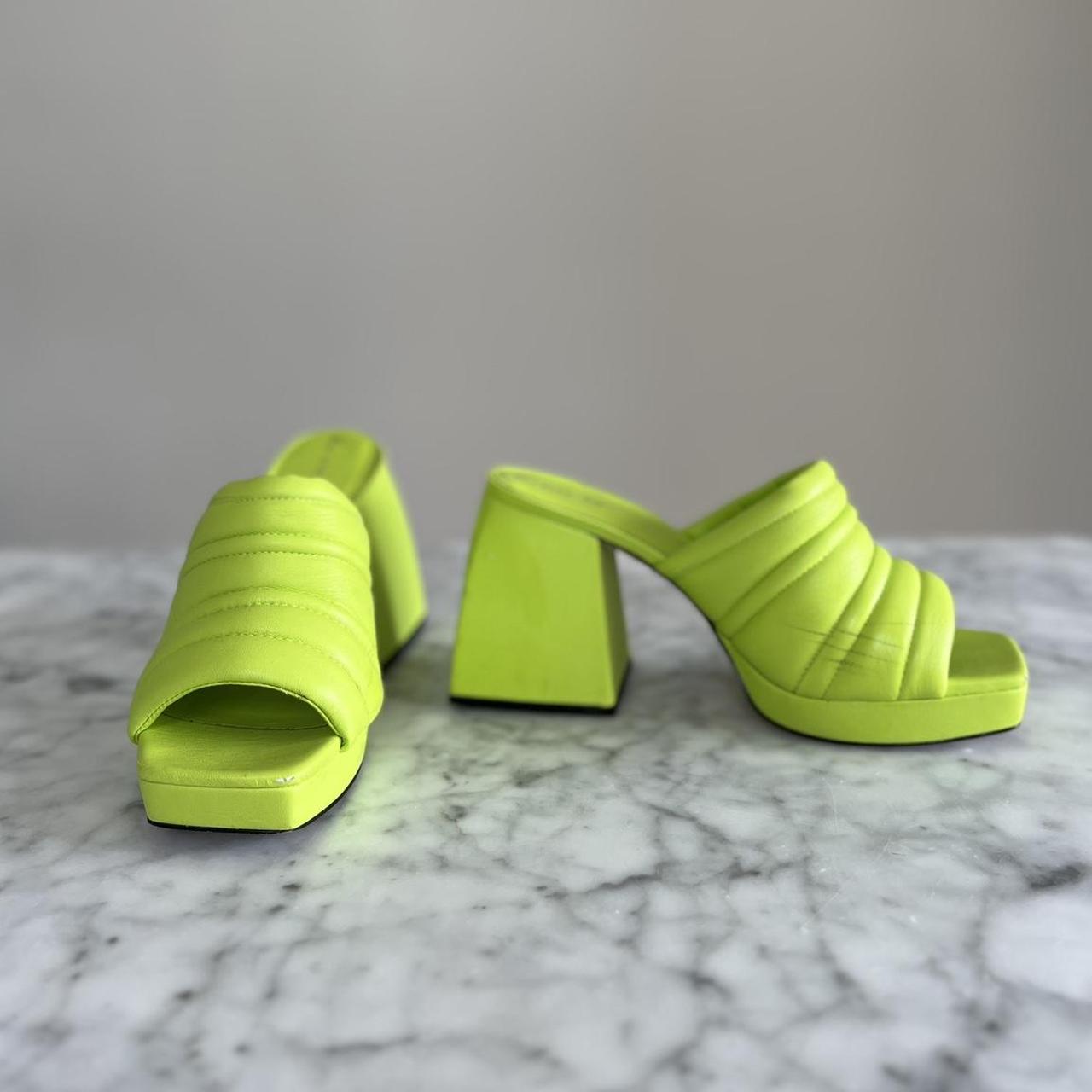 Sam Edelman Women's Green Sandals Depop