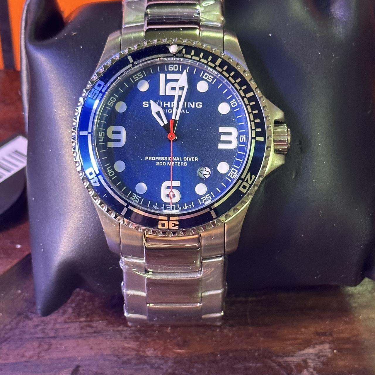 Exclusive stuhrling men's sale professional dive watch