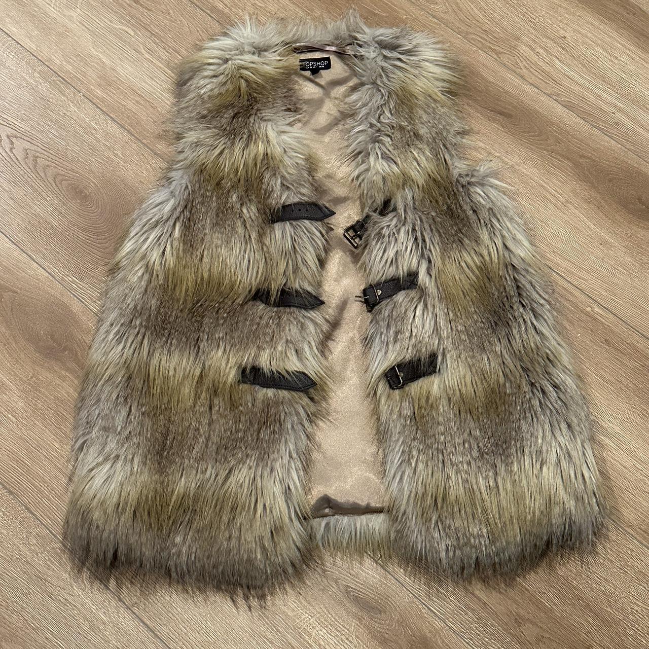 Topshop faux clearance fur vest