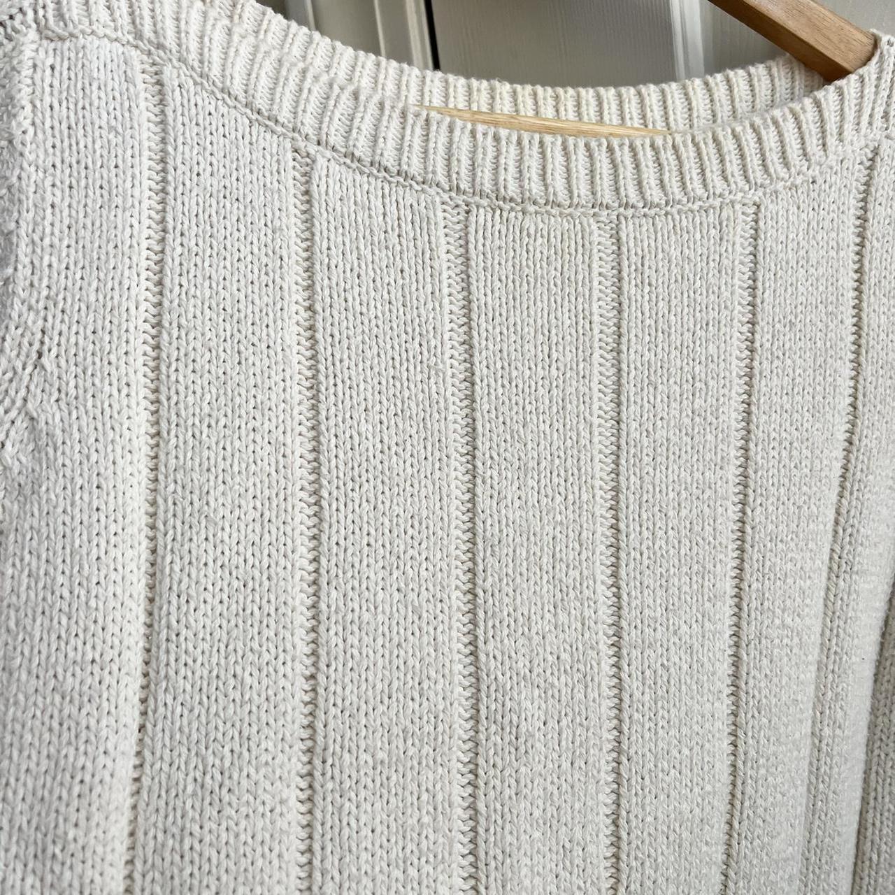 vintage cream knit sweater from the 90s 🤍 no tags,... - Depop