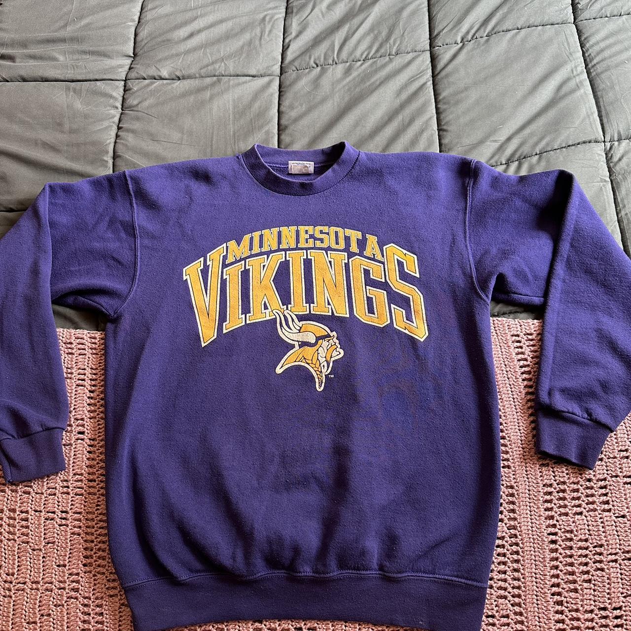 Vintage Minnesota Vikings crew neck sweater •size - Depop